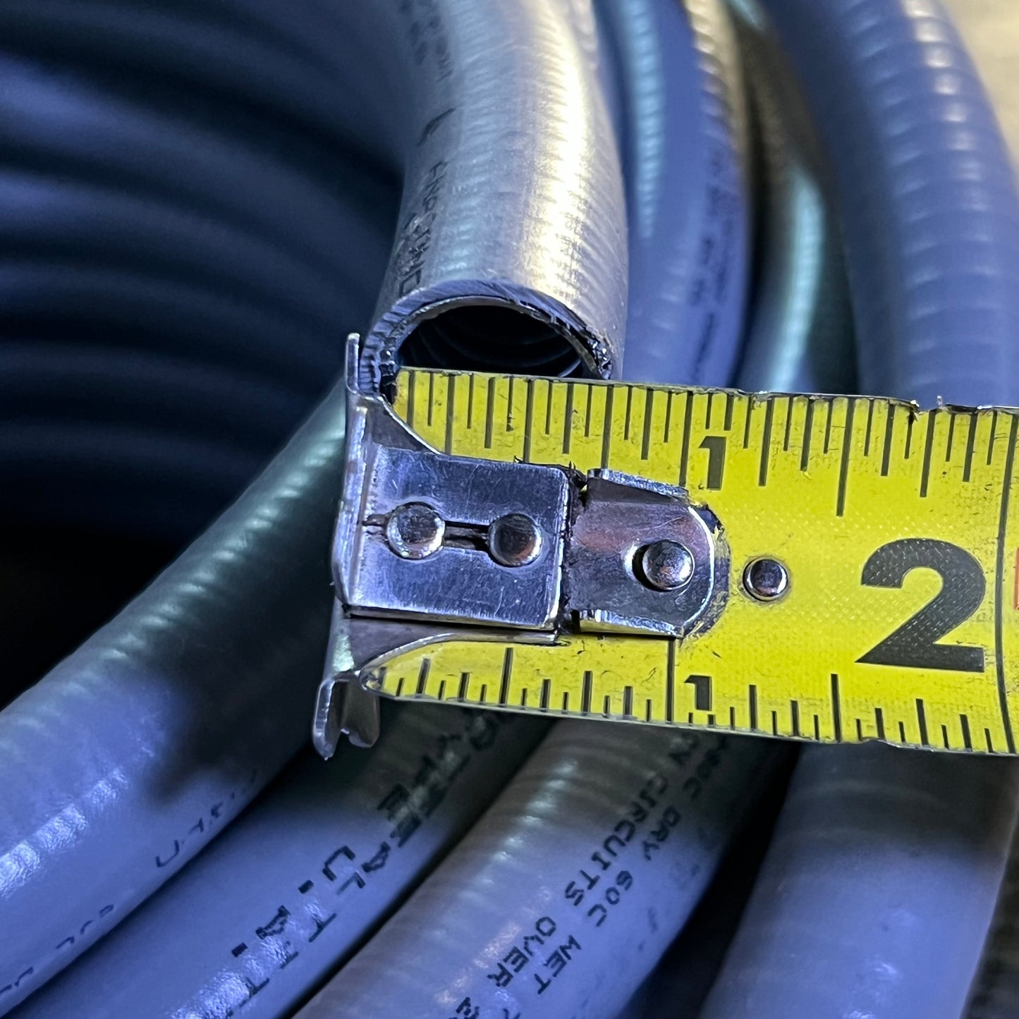 SEALTITE Flexible Liquid Tight Conduit Sz 200 ft x 1/2" Grey 34211