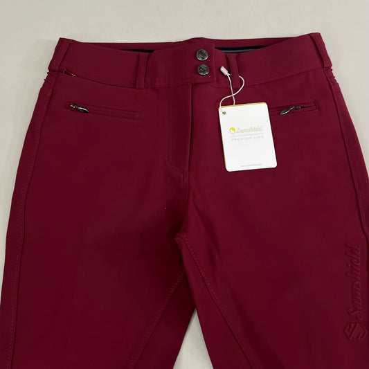 SAMSHIELD Chloe Equestrian Pants Women's Sz US 26, UK 8, FR 36 Rasberry