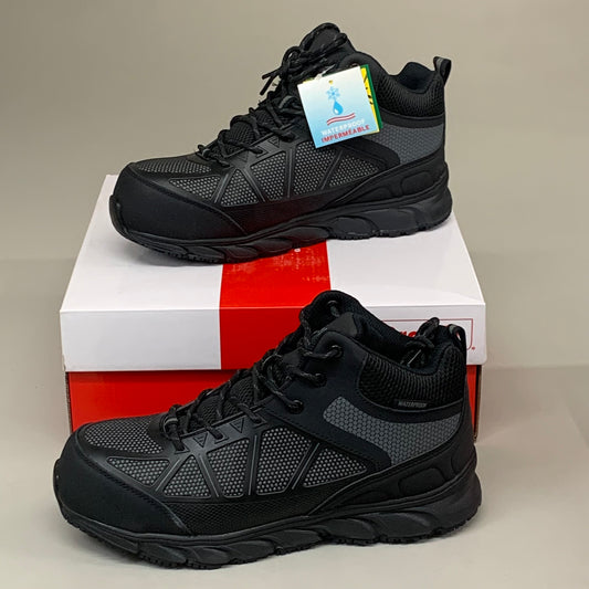 PROPET Seeley Hi Waterproof Work Boots X(3E) Men's SZ 8 Dark Grey/Black MAU022MGYB-X-08