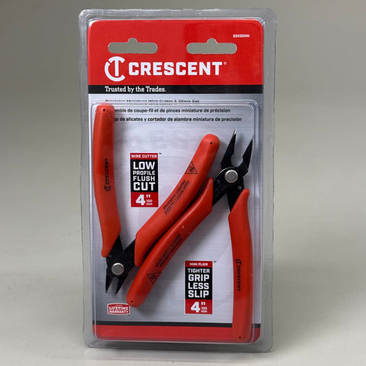 CRESCENT (2 Piece) Shear Cutter Mini Pliers Set Electrician Tool