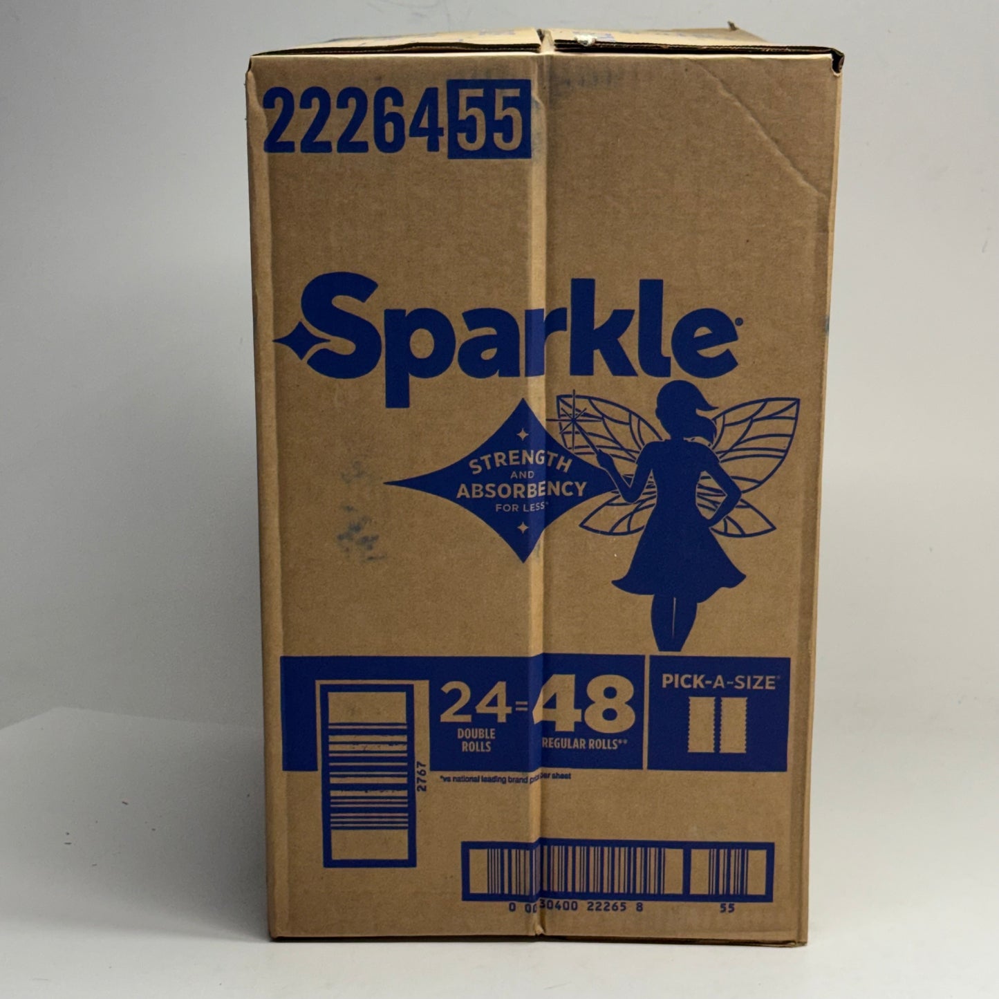 SPARKLE (24 PACK) Paper Towels Double Rolls Sz 11" x 6" Sheets - White 2226455
