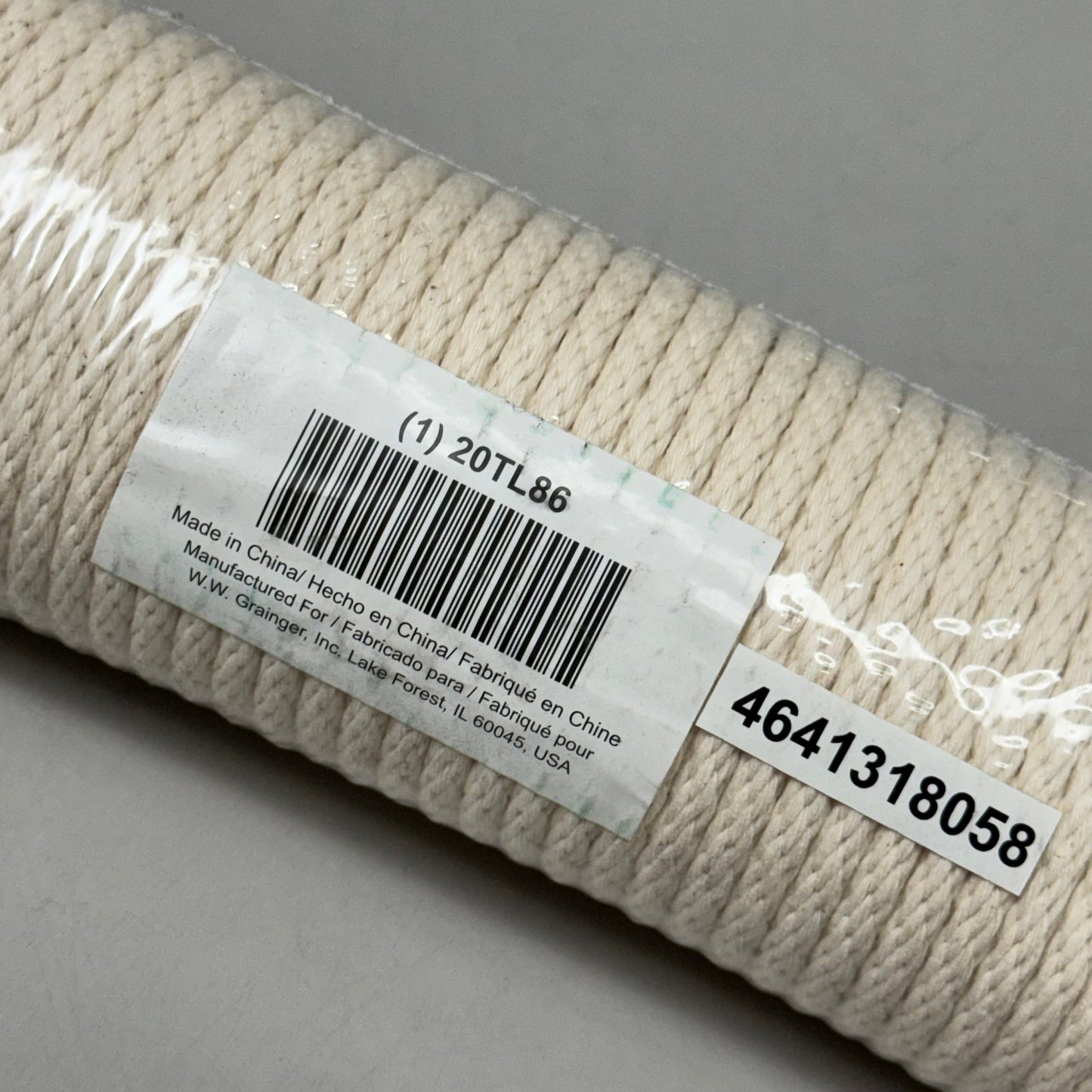 ZA@ UNKNOWN VENDOR General Purpose Utility Rope: Braid, 1/4 in Dia 20 Lbs F