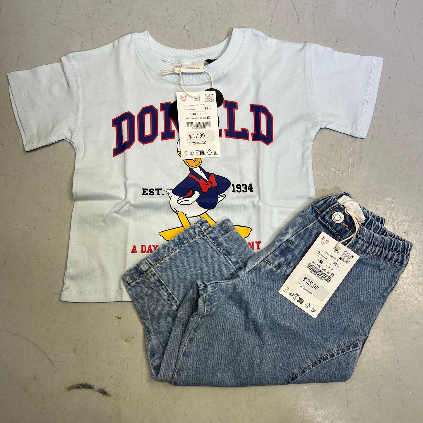 ZA@ ZARA Lot Of Assorted Children's Clothing Tops, Pants & Jacket Girl's Sz 1/1.5/2