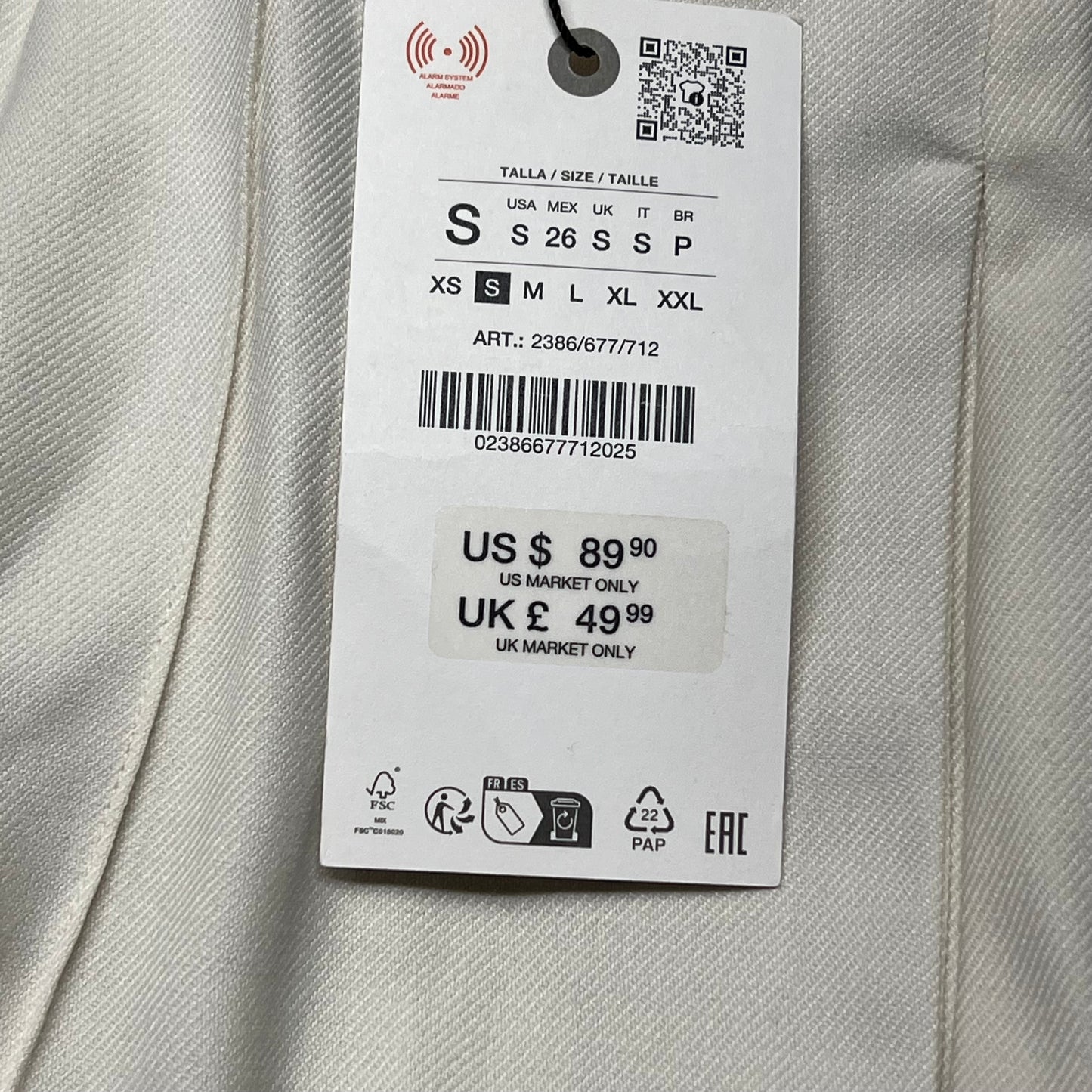 ZA@ ZARA Lot of Assorted Clothing Pants & Blazers Women's Sz XS/S/M Multicolor