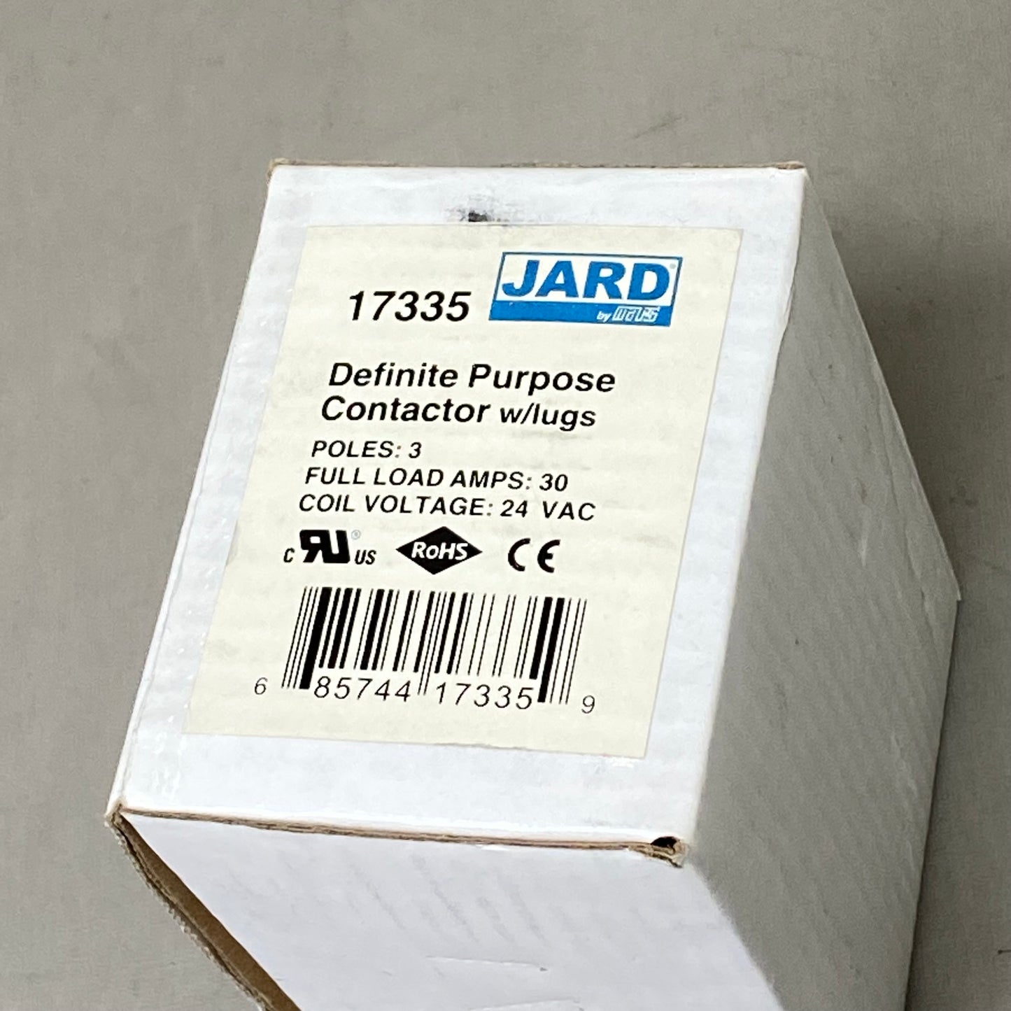JARD Definite Purpose Contactor W/ Lugs For Electric Heating  3 poles, 24V 17335