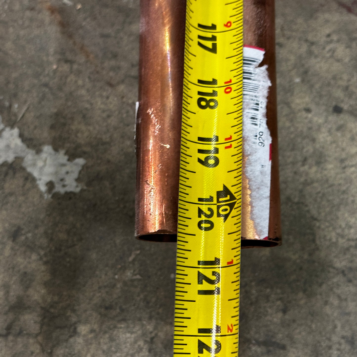 COPPER PIPES 2PK 1"x120.5" Copper Finish (The pipes are bent on the ends.)