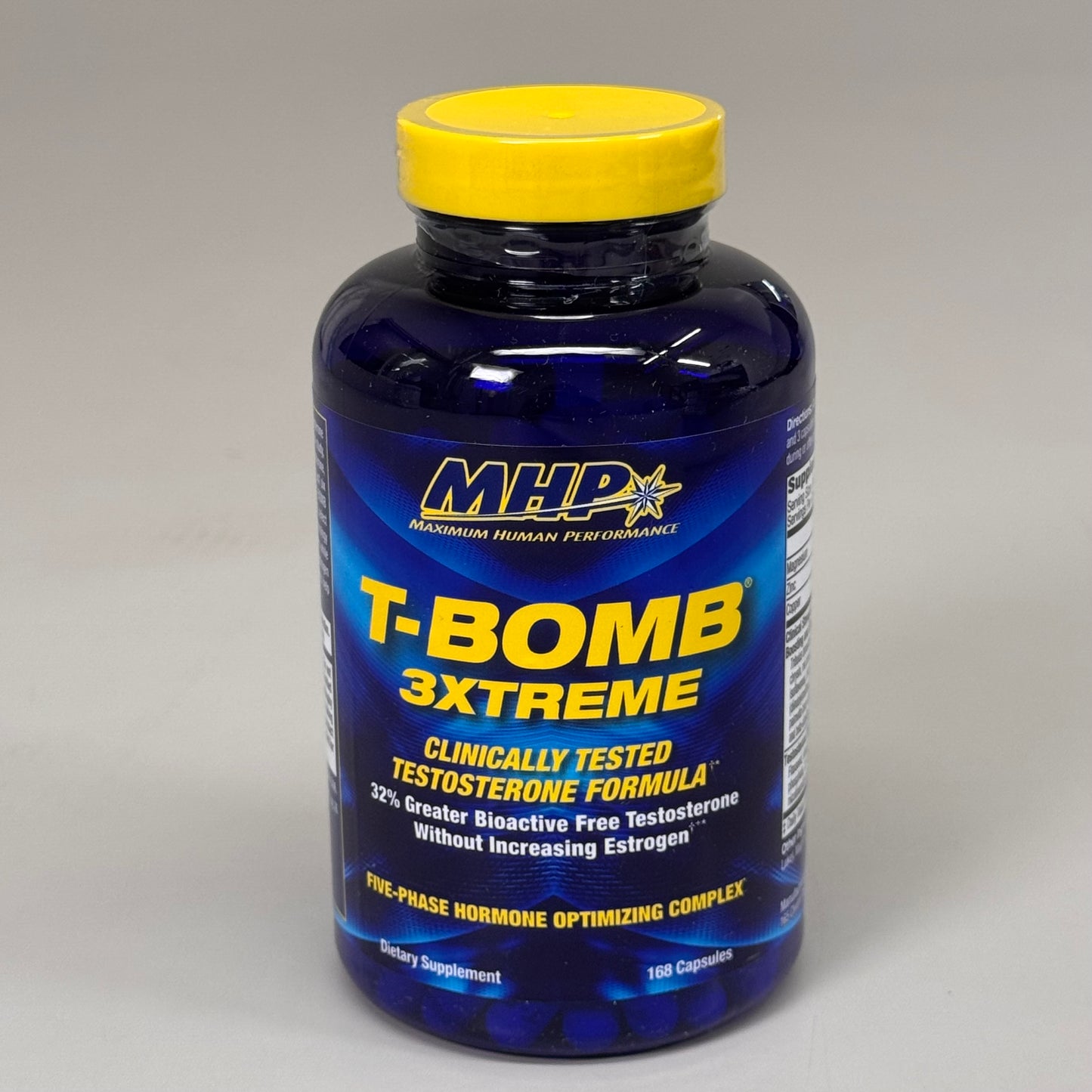 MHP T-Bomb 3 Xtreme Testosterone Forumla Clinically Tested 168 Capsules BB 01/27