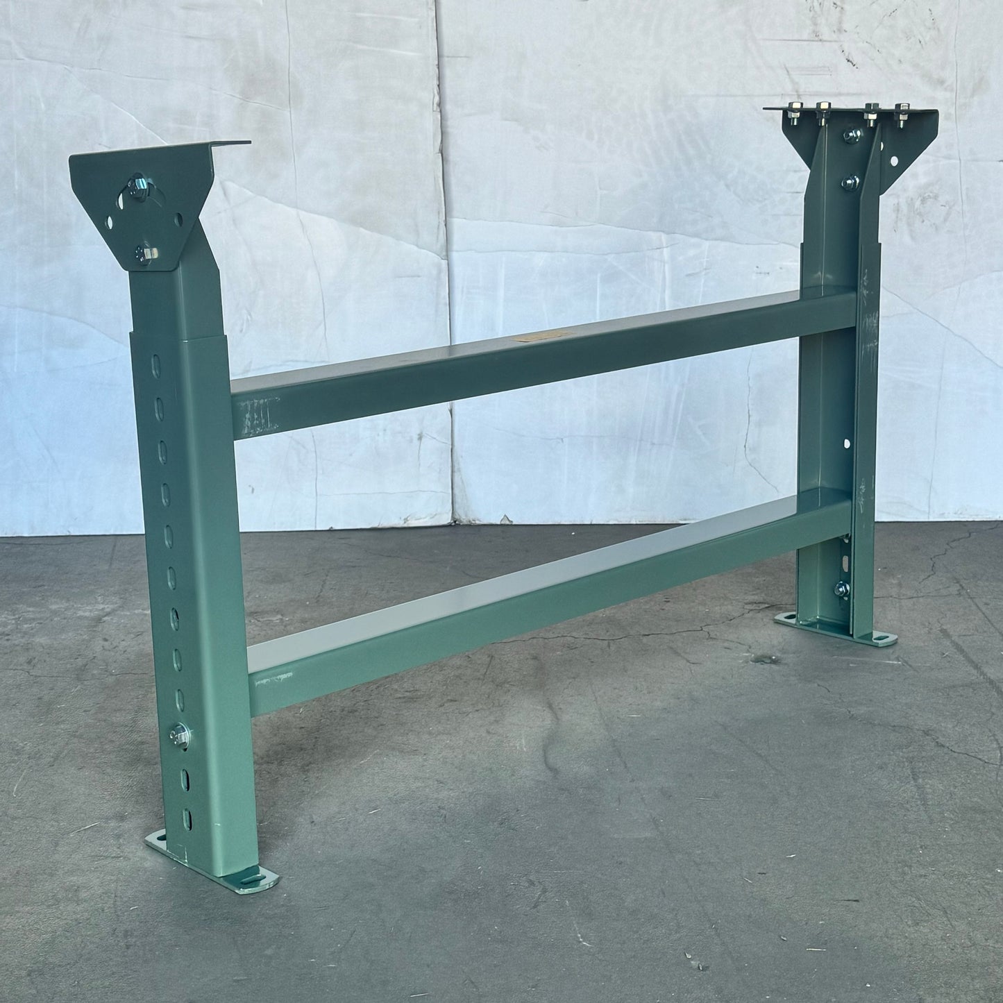 ZA@ HYTROL MS-6 (2 Pack) Conveyor Support Legs, 30"W x Adjustable Elevation 23-5/8”-35-5/8” (New, Has aesthetic peelings)