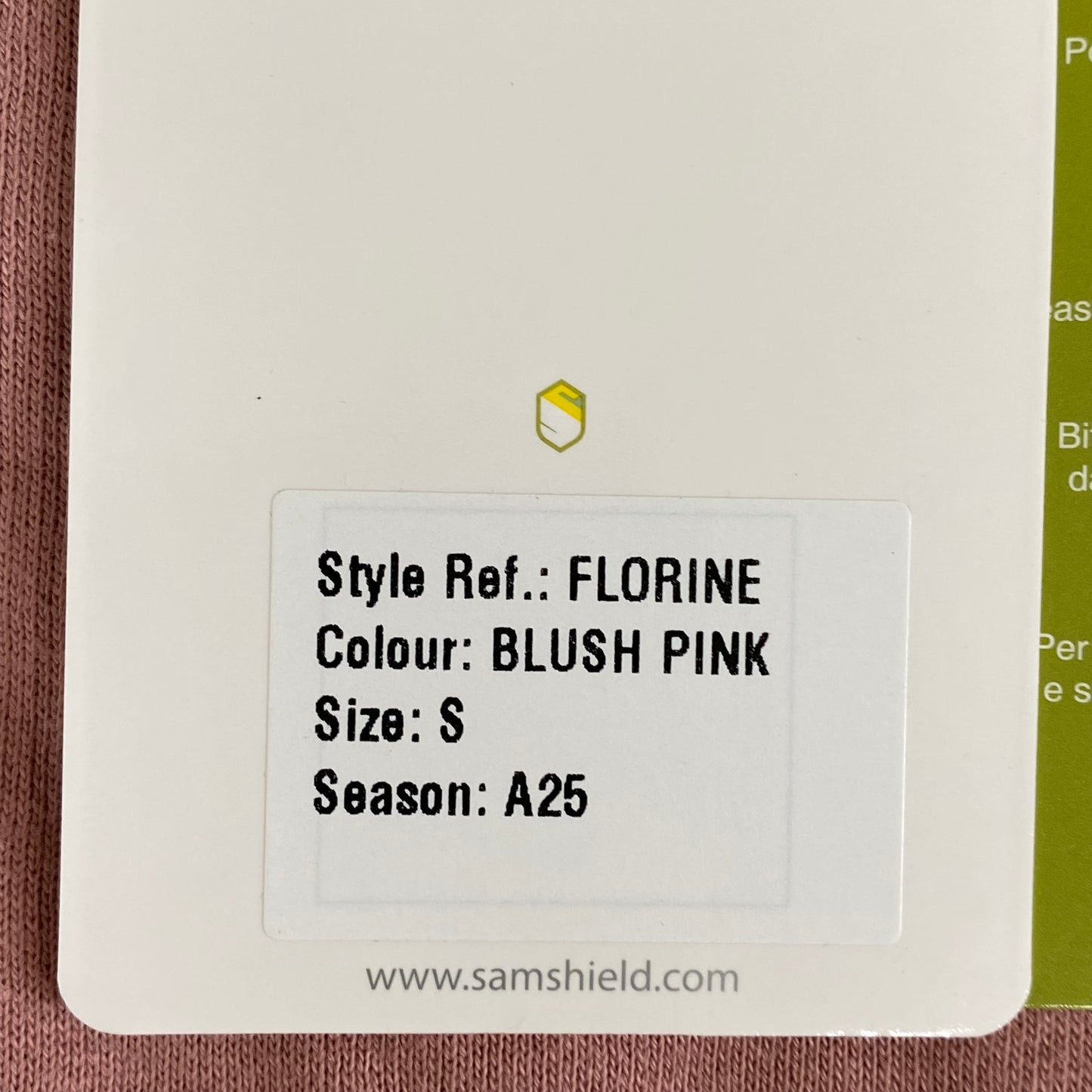 SAMSHIELD Florine Long Sleeve Shirt Women's SZ S Blush Pink