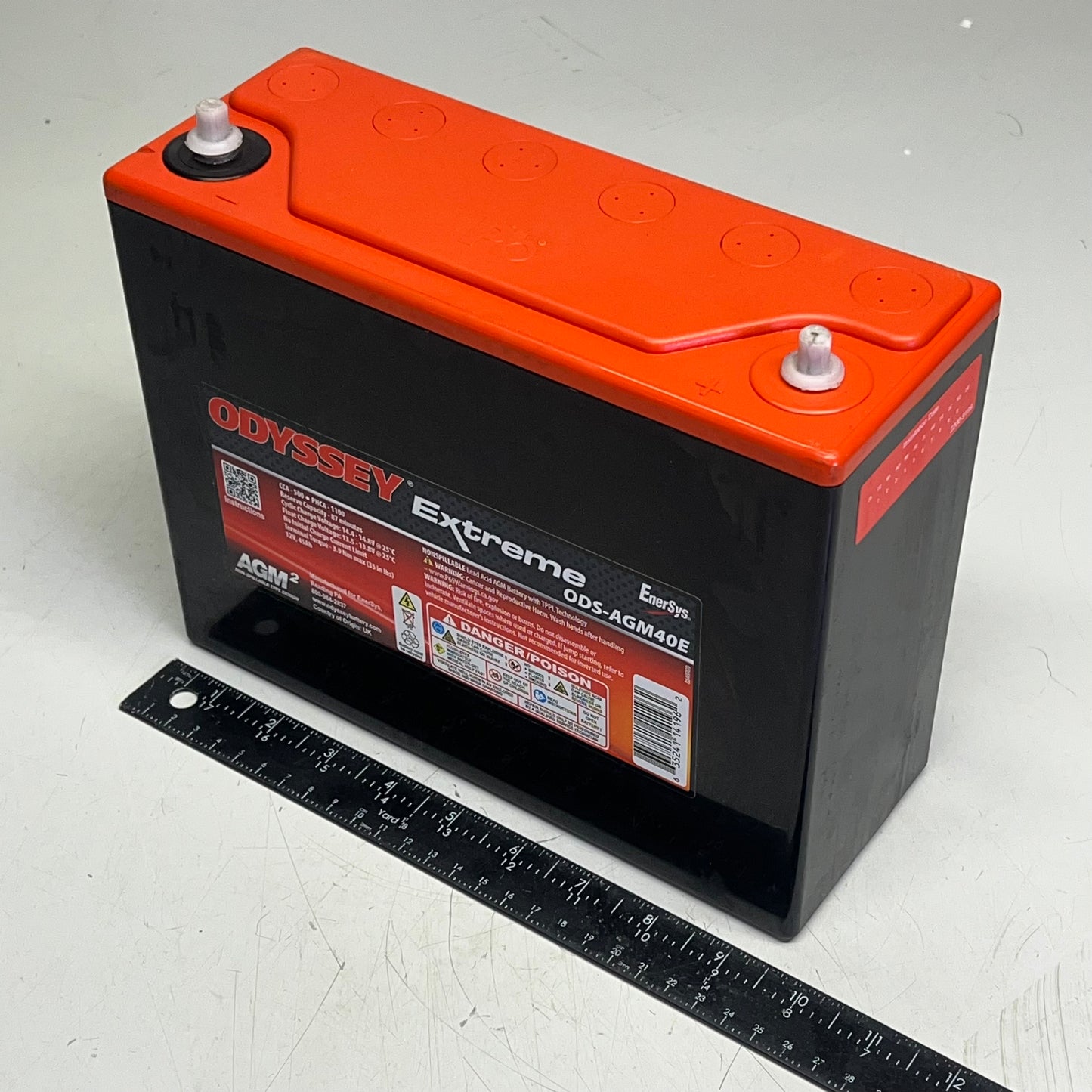 ODYSSEY Extreme Powersport Drycell Battery 12 Volt 500 CCA 650 MCA ODS-AGM40E