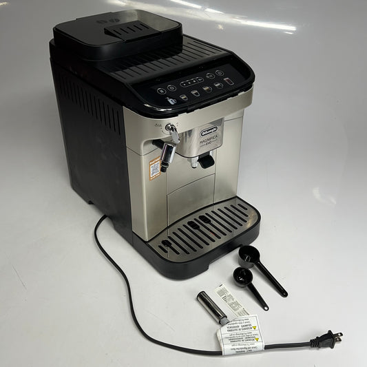 ZA@ DELONGHI Magnifica Evo Espresso Machine 6-1 Touch Recipes Silver ECAM29043SB (Return)