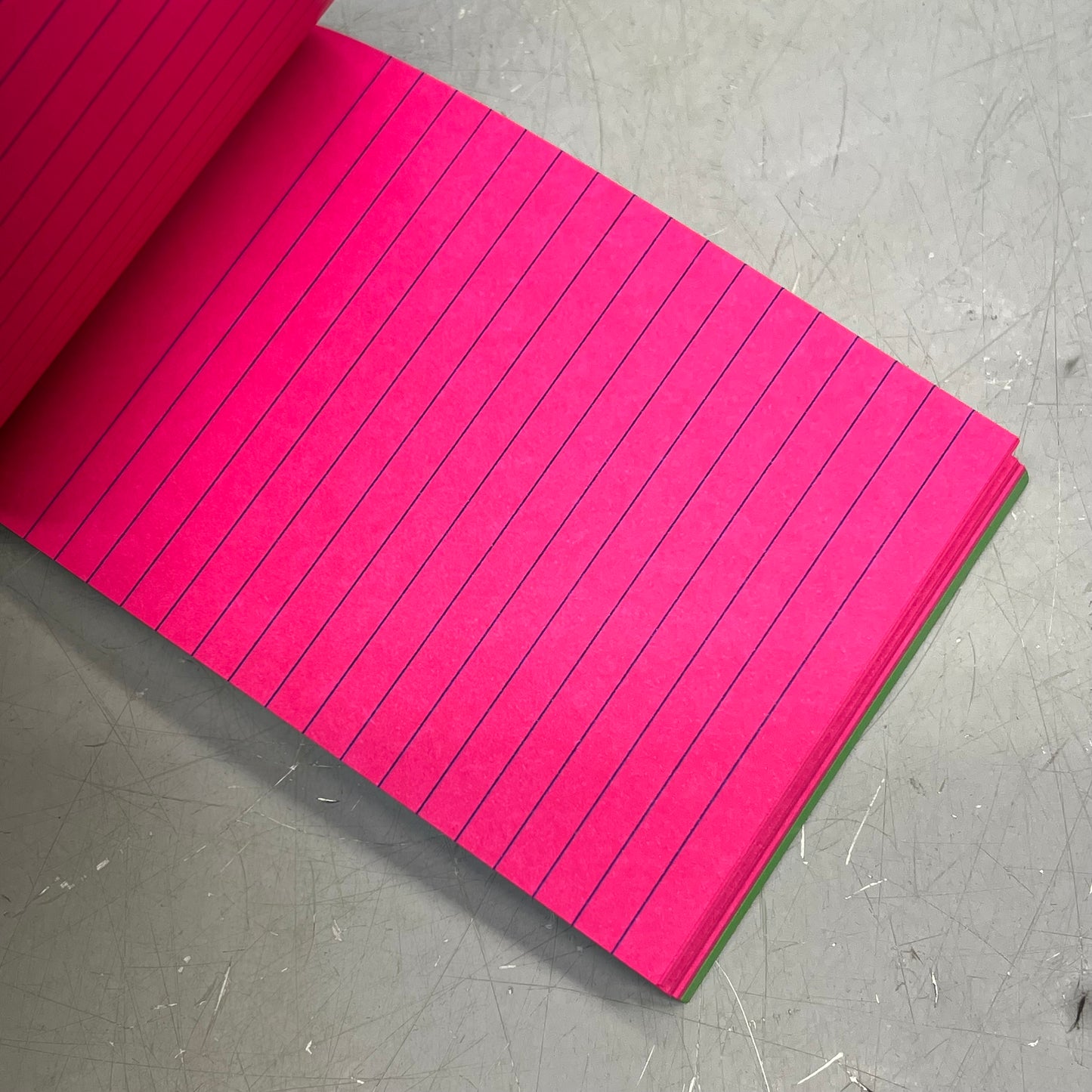 ZA@ STUDIO C (6 PACK) Bright Colors Notepad Gum Top Bound Pad 170 Sheets Neon