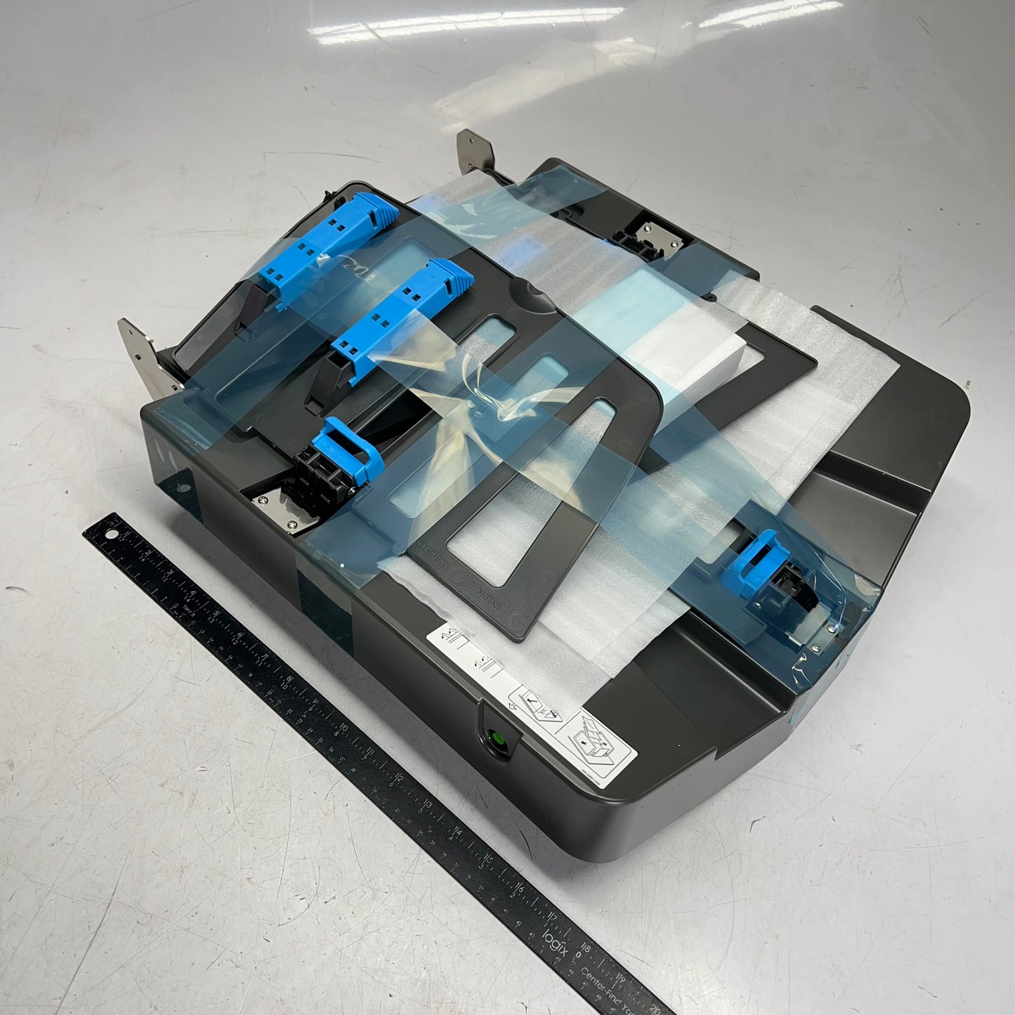 RISO Auto-control Stacking Tray Ii 1,000 Sheet Capacity  Black/Blue S-4853