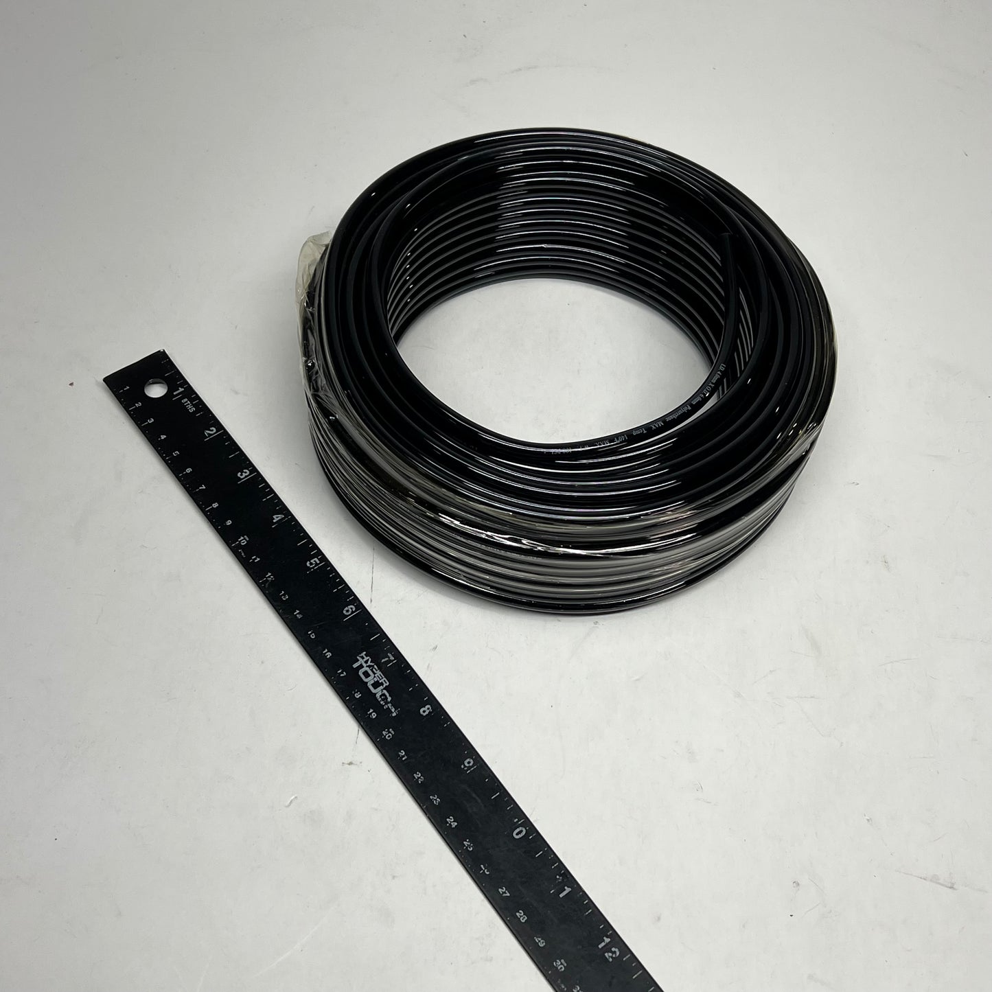 Tubing For Air/water Polyurethane 100' 4mm 180 PSI 6 MM OD Black 1PBR7A