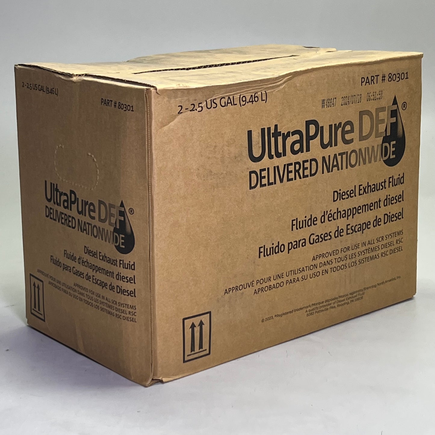 ZA@ ULTRAPUREDEF Diesel Exhaust Fluid 2-2.5Gal 80301 (New) Z