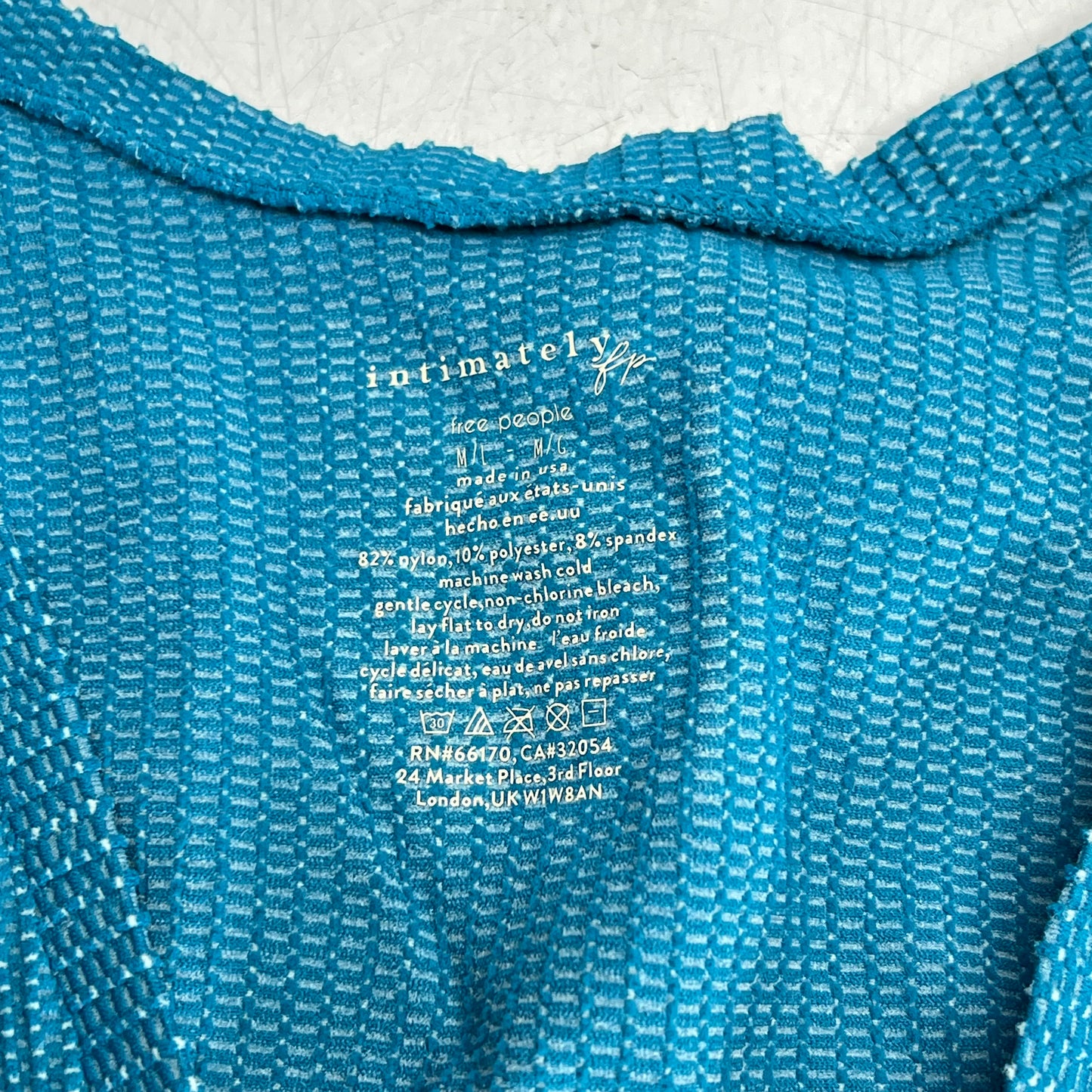 FREE PEOPLE Clean Slate Seamless Tank Women's Sz M Bayside Carpenter 105898563