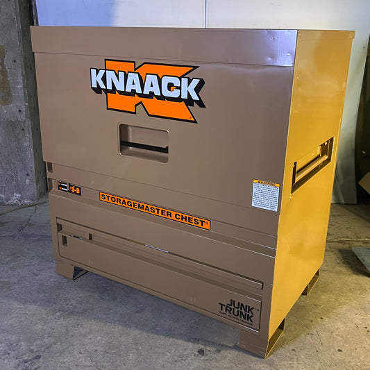 KNAACK Storagemaster Jobsite Piano Box W/Junk Trunk Tool Box Sz 48"L x 30"W x 50"H 79-D-KL (New Other, Minor Cosmetic Damage)