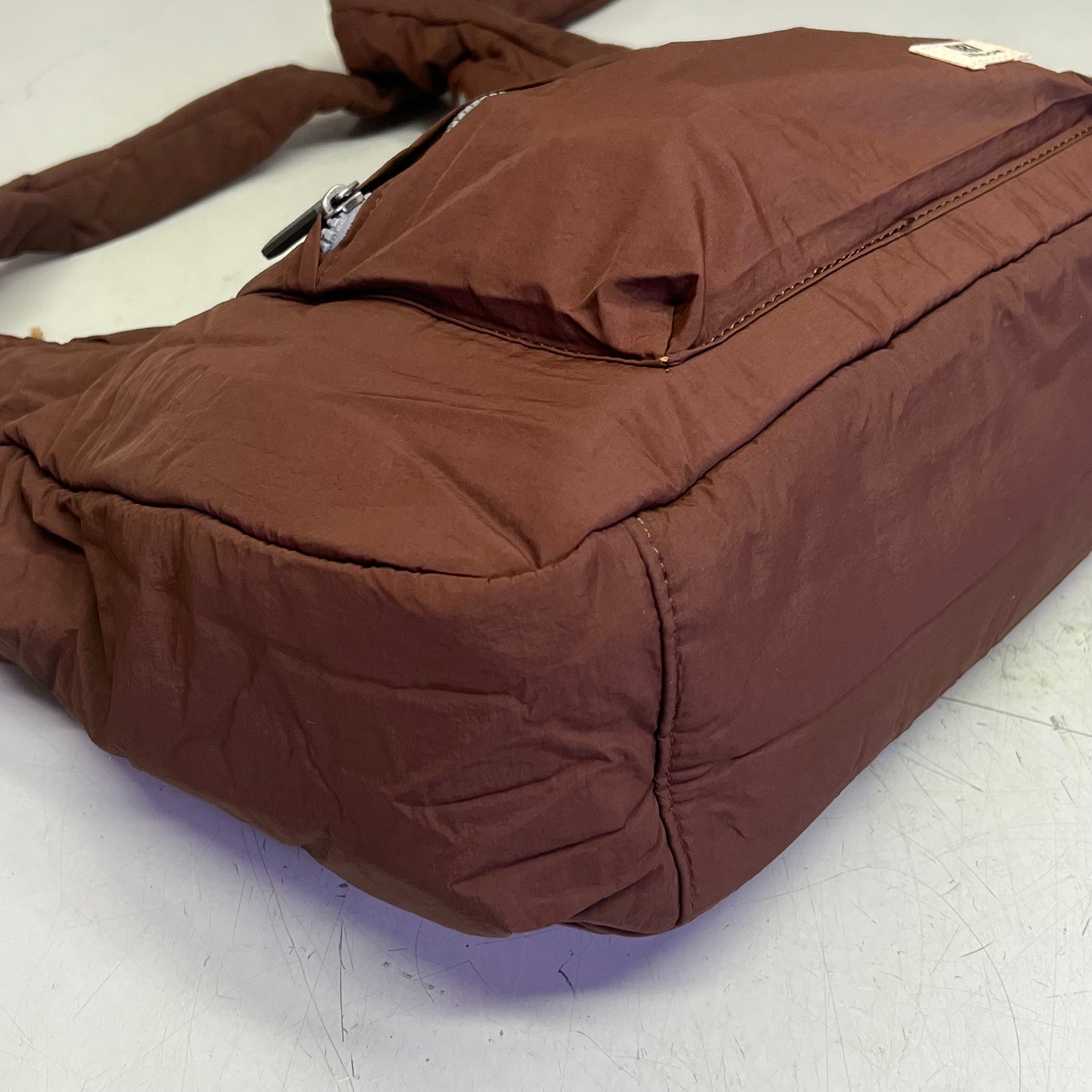 ORI LONDON Belsize Bag Made From Talson Material Medium Chocolate BELSMTCHO