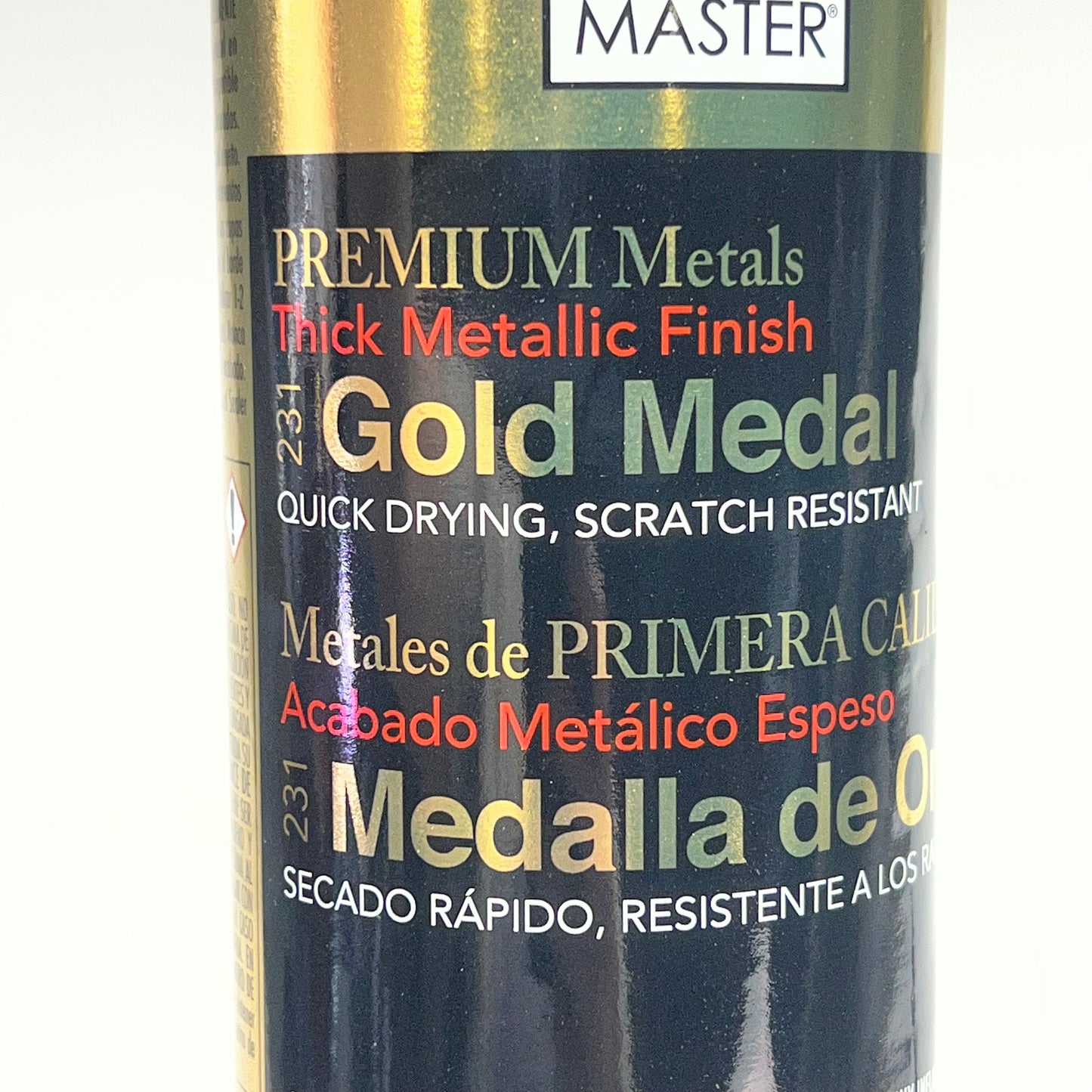 DESIGN MASTER (2 PACK) Premium Metals Thick Metallic Finish 11 Oz Gold Medal 231