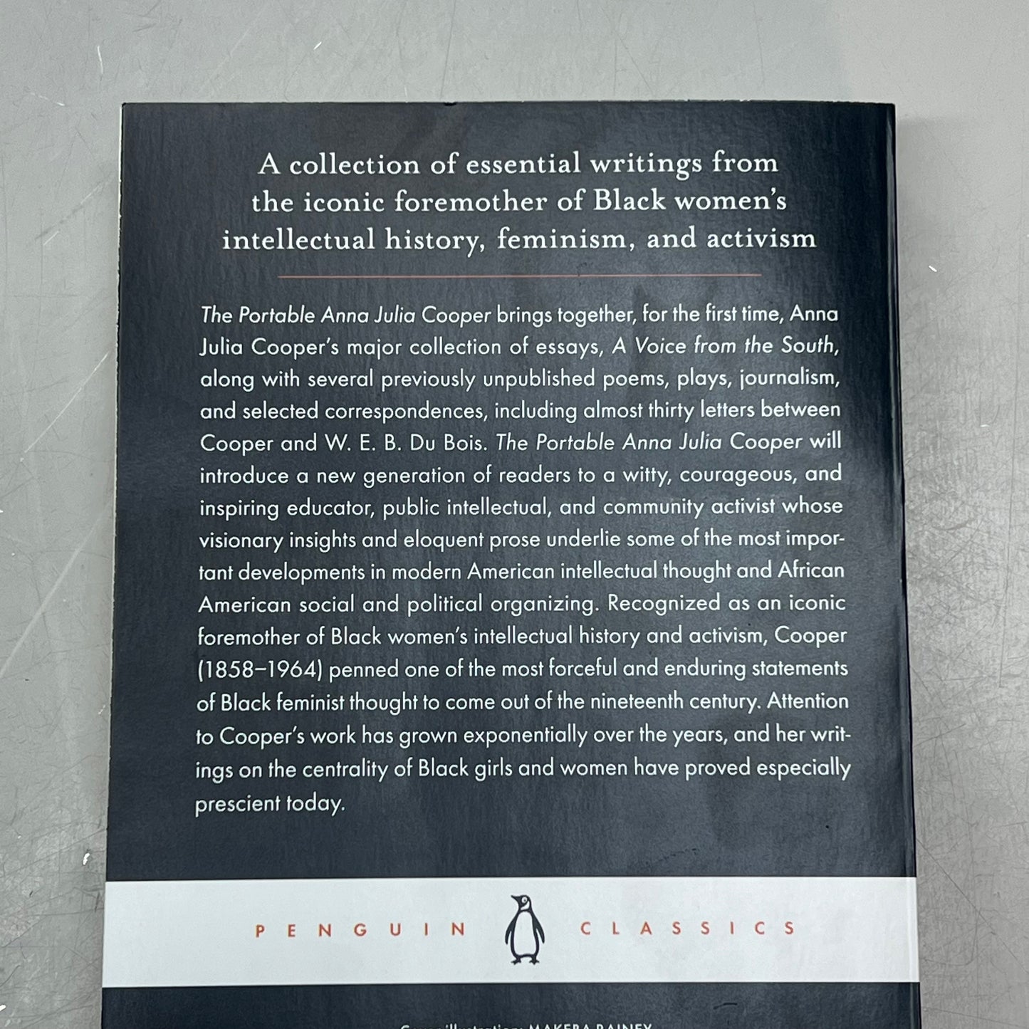 THE PORTABLE ANNA JULIA COOPER Collection Of Essential Essays Paperback Book