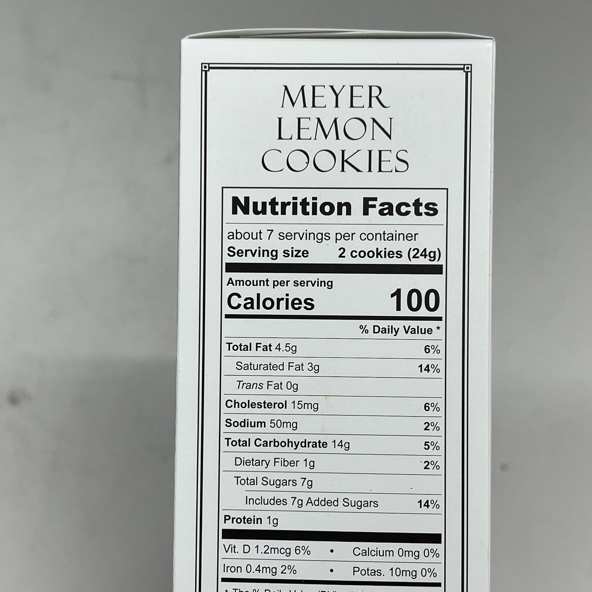 ZA@ RUSTIC BAKERY (6 PACK) Bright & Buttery Meyer Lemon Cookies 6oz BB 11/26