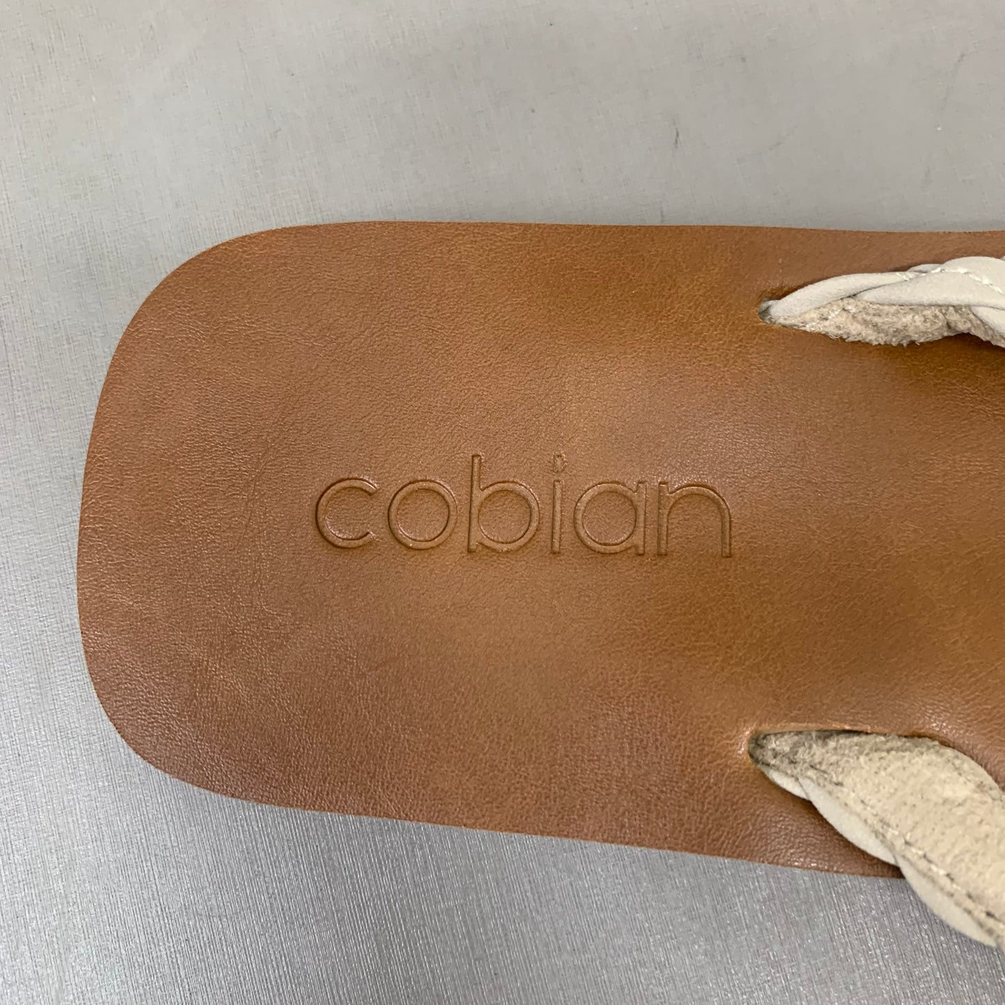 COBIAN Braided Pacifica Sandals Women's SZ 9, EU 39.5 Cream BBP23-110-9