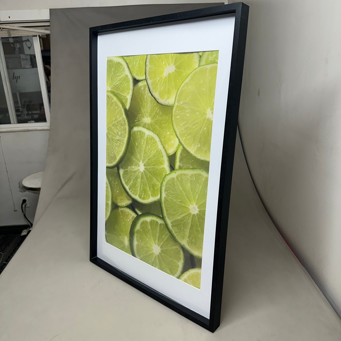 36" x 34" LEMON ART Printed Wall Frame Decorative Wall Art New Other