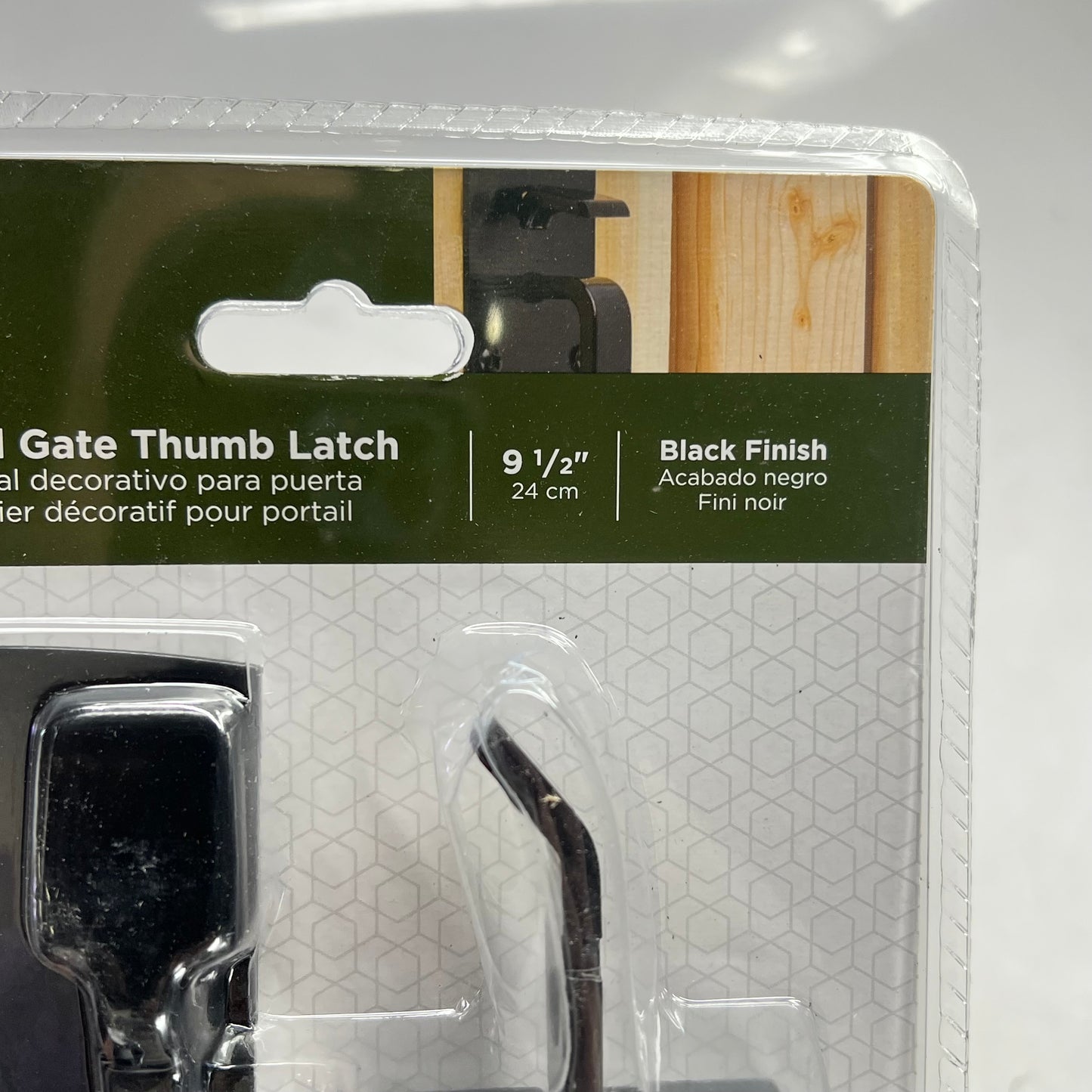 NATIONAL HARDWARE V1394 Series Ornamental Gate Thumb Latch Black N109-050