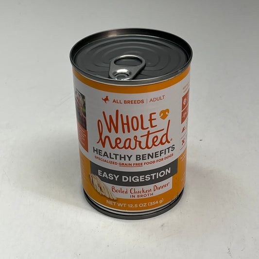 ZA@ WHOLE HEARTED (8 PACK) Healthy Benefits Easy Digestion Boiled Chicken Dinner 12.5oz BB 02/29