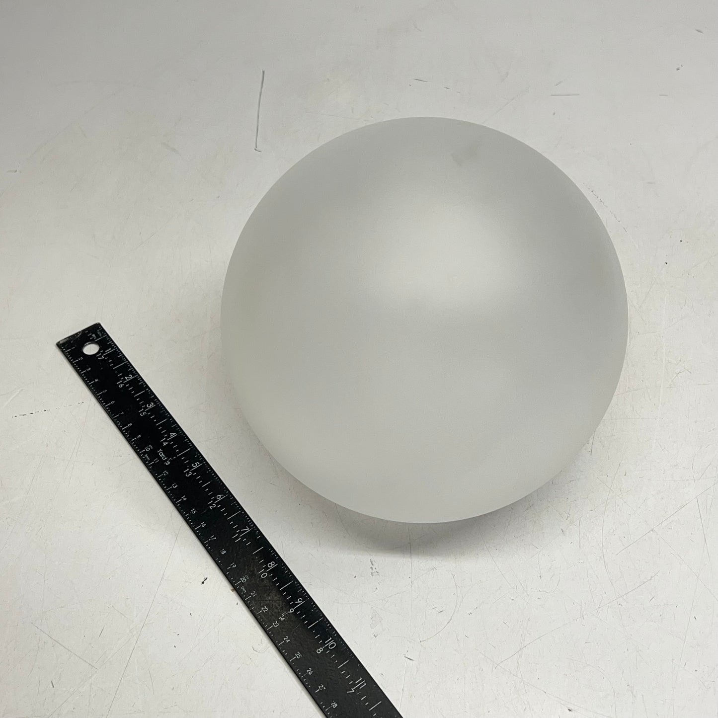 ZA@ Spherical Lamp Shade/light Fixture Replacement  ~8" Frosted White