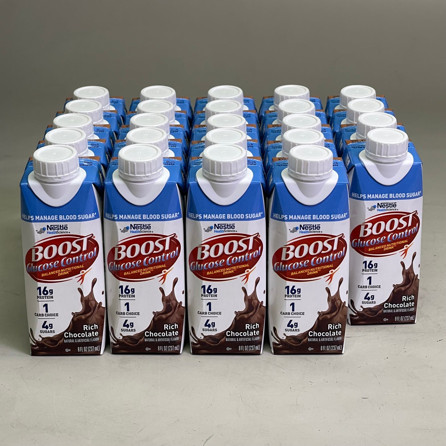 ZA@ NESTLE (24 Pack) Boost Breeze Rich Chocolate Flavor 8 fl oz BB 03/26