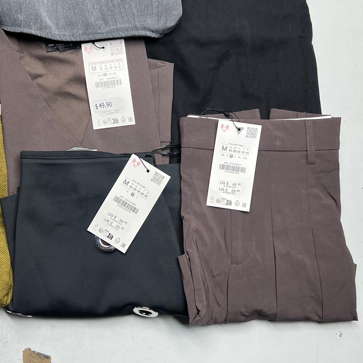 ZA@ ZARA Lot of Assorted Clothing Tops, Skirts, Bottoms & Dresses Women's Sz S & M