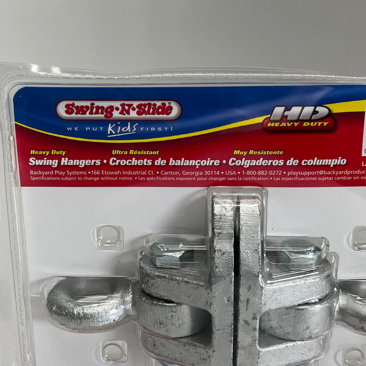 SWING-N-SLIDE (SET OF 2) Swing Hangers Cast Steel HD Heavy Duty Silver NE 4888