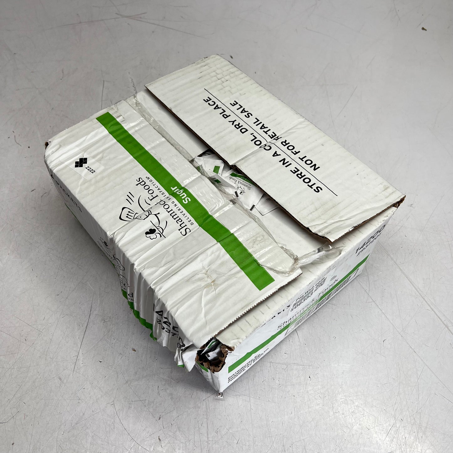 ZA@ SHAMROCK FOODS  (2000 PACK) Individually Packed Mini Sugar Packets White 14200