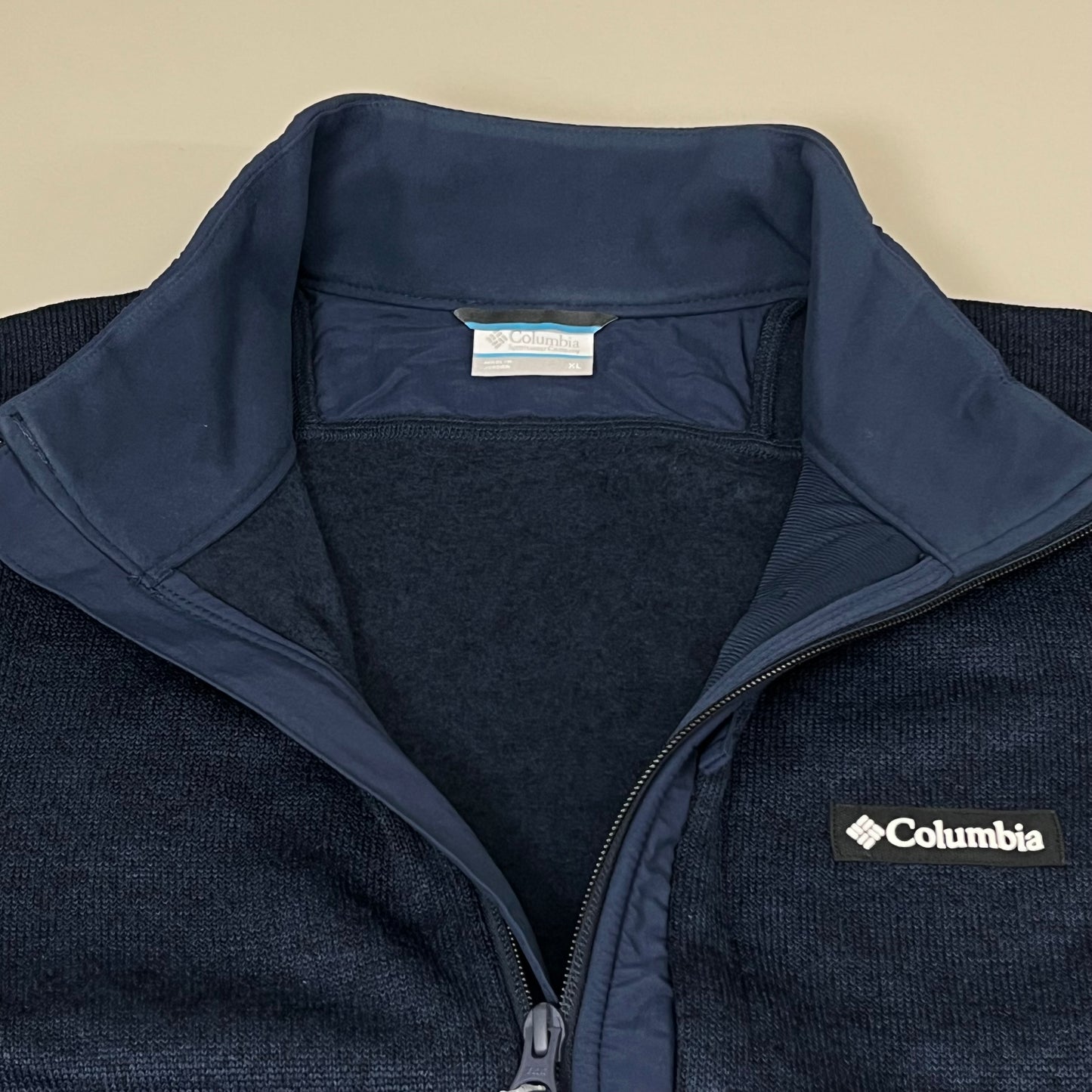 COLUMBIA Sweater Weather Fleece Full Zip Jacket Men's Sz XL Heather Blue