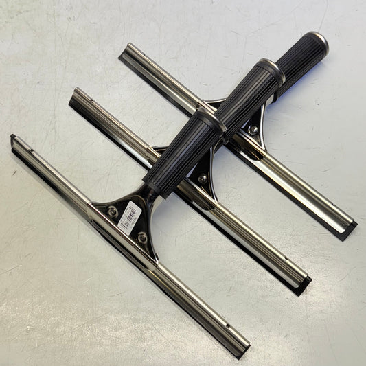 MAXIPLUS (3 PACK) Window Squeegee 12" Silver/Black 96156-S