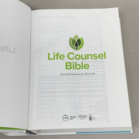 HOLMAN Novel By CSB Bibles & New Growth Press; Life Counsel Bible (Used Good-See Images) 1920 Pages