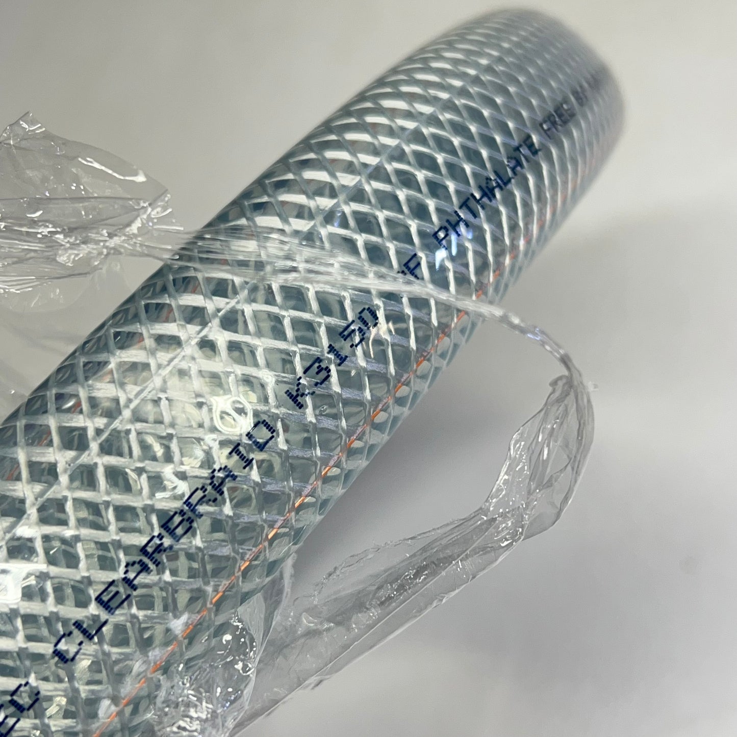 KURI TEC Clear Braid Food & Beverage Hose 1" ID 1-19/64" OD 10' K3150-16-10