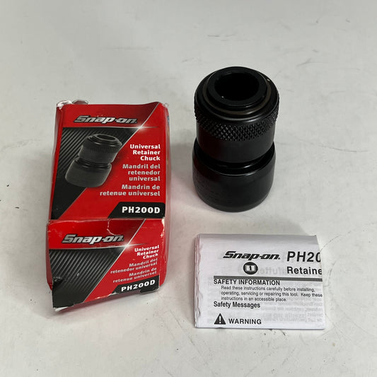 SNAP ON High-grade Steel Universal Retainer Chuck for Air Hammers  Black PH200D