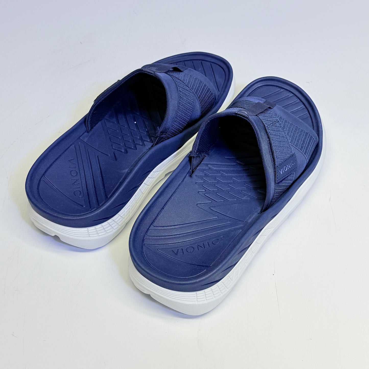 VIONIC Recovery Slide Sandals Rebound Adjustable Unisex Sz 11M Navy New