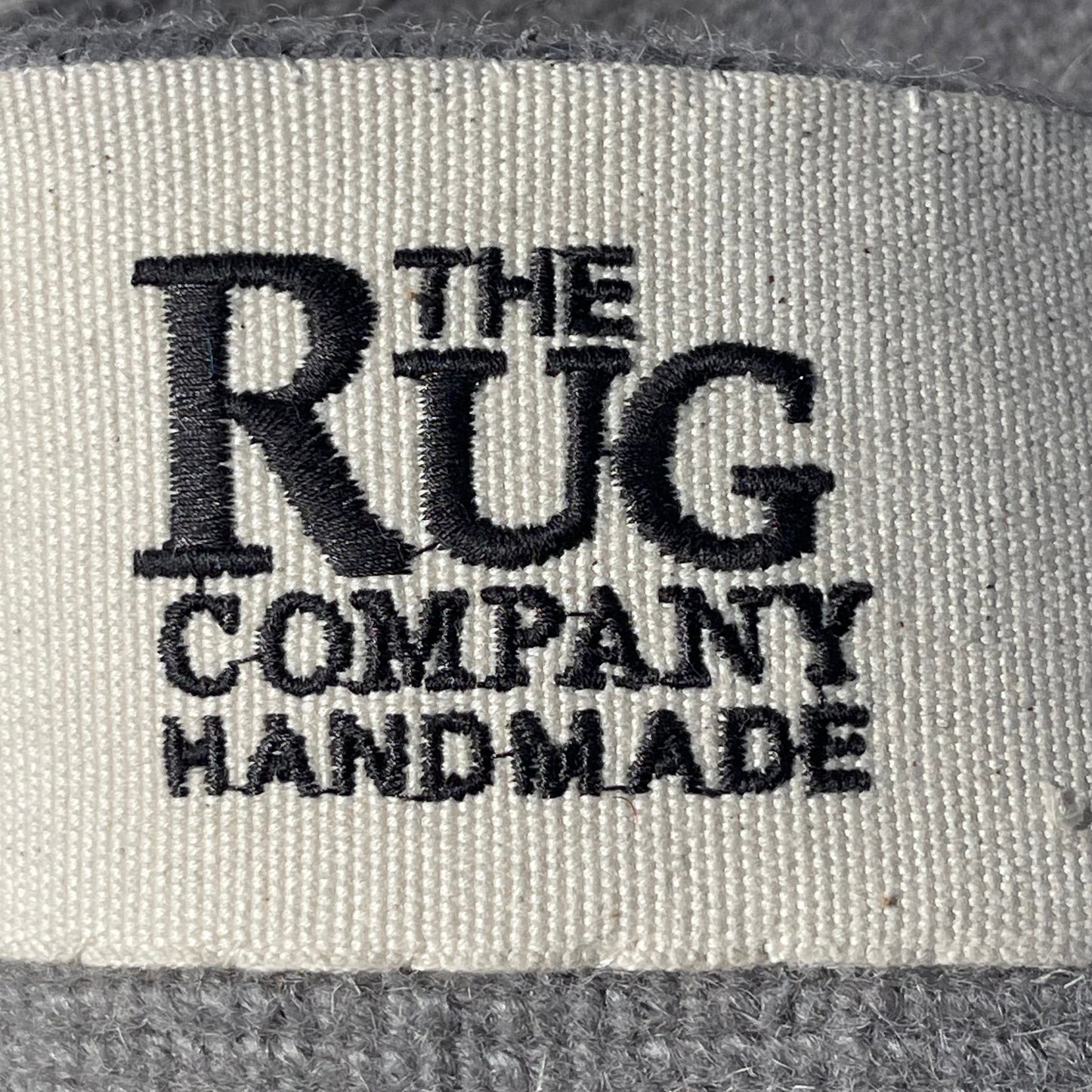 THE RUG COMPANY Bridge Modern Hand Woven Tibetan Wool Rug Roll 16’ x 12' Grey/Blue