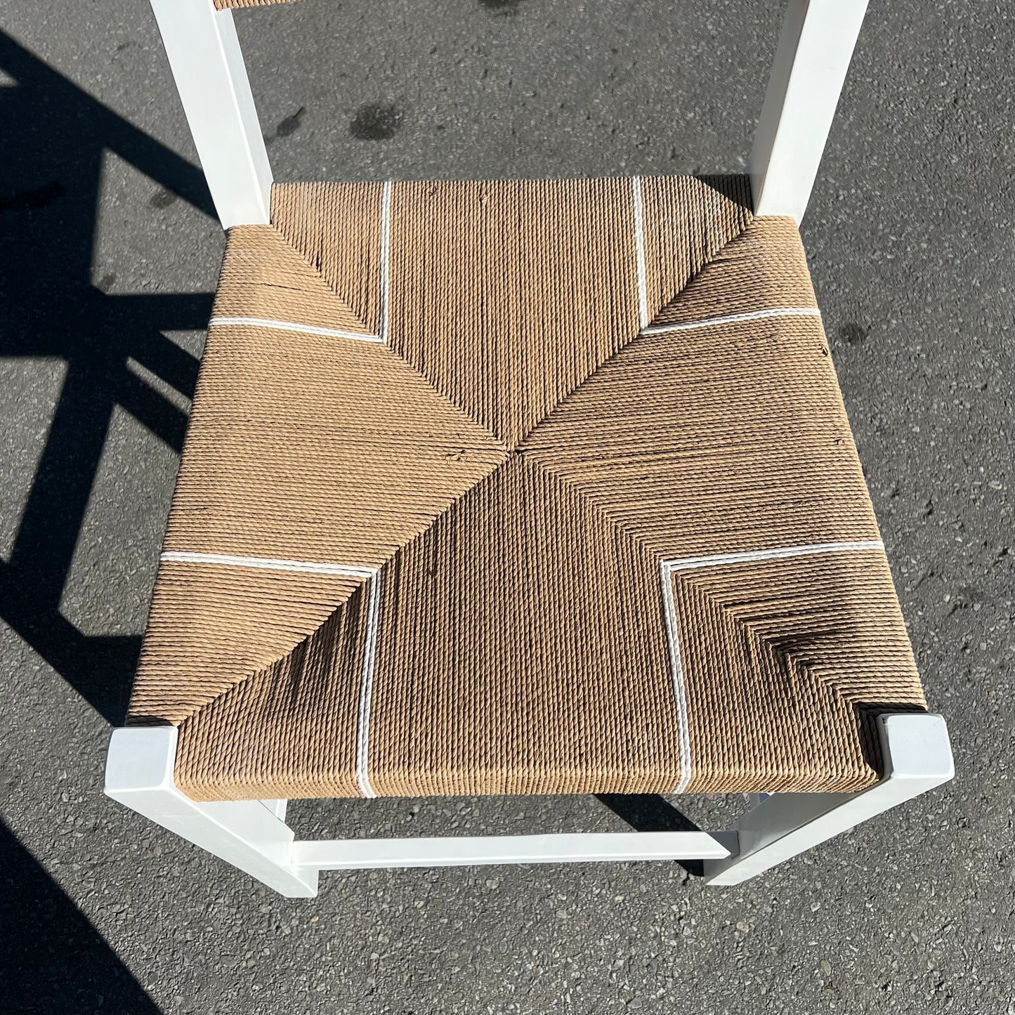 ZA@ COURTNEY LEACH Bohemian Design Talli Natural Stool 29.5"x21"x23" Brown/White 249-13888-HD