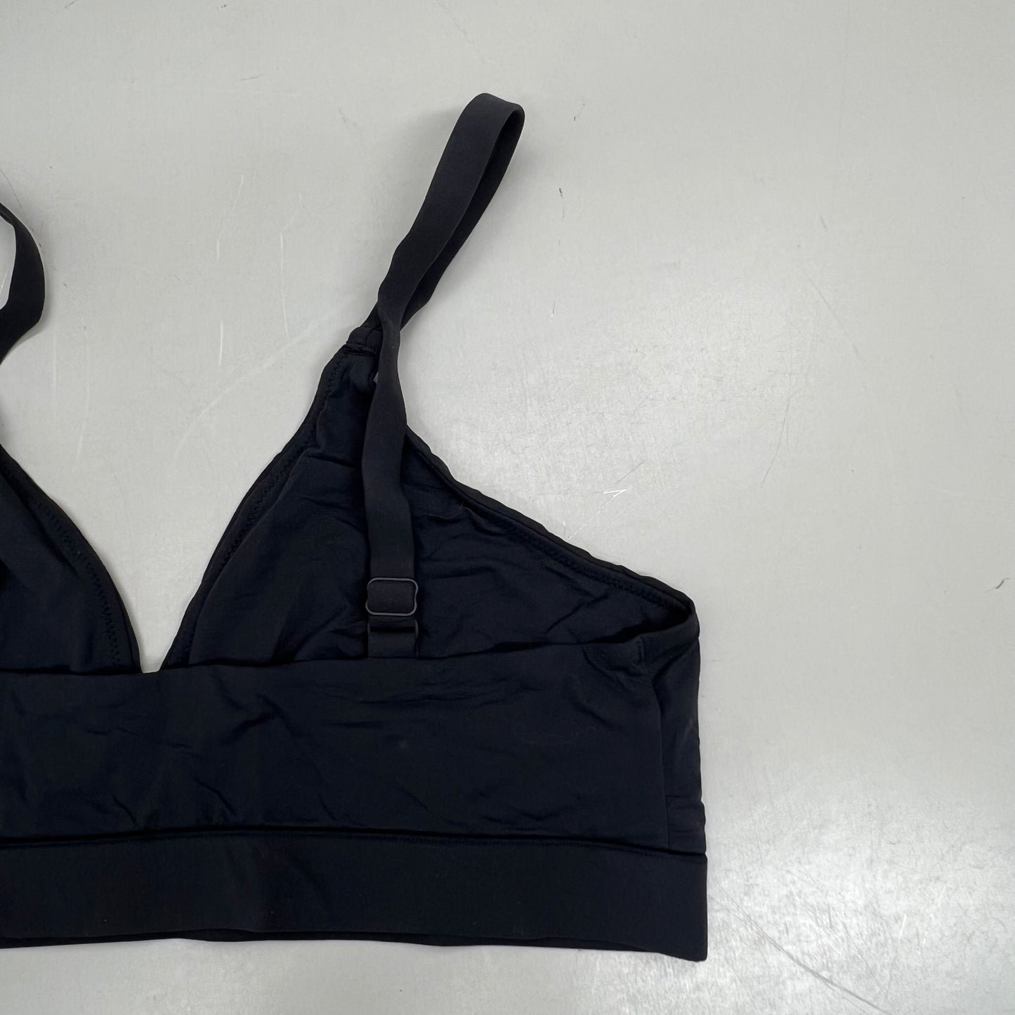 SKIMS Adjustable Triangle Bralette Fits Everybody Women's Sz 3X Onyx BR-TRI-2024