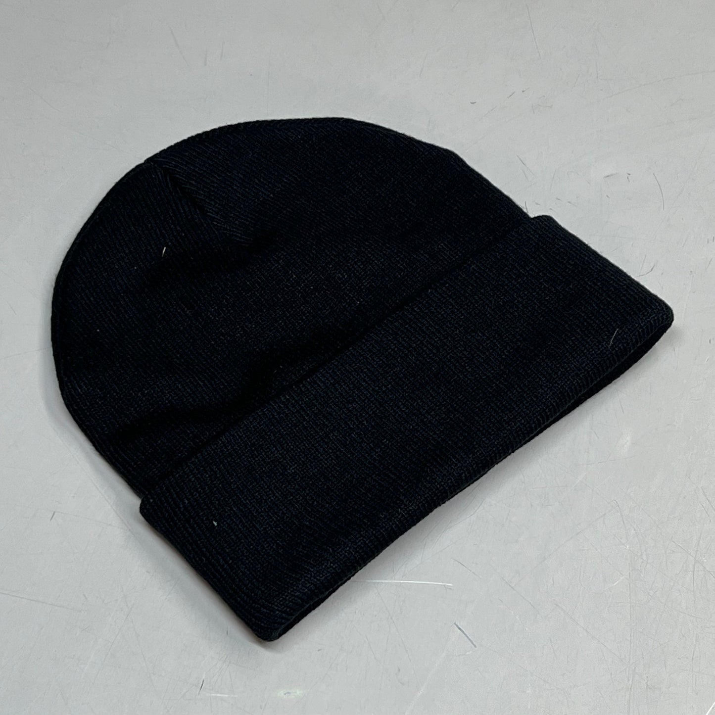 ZED Logo Infinity Fold Over Beanie 100% Acrylic One Size Black/Teal