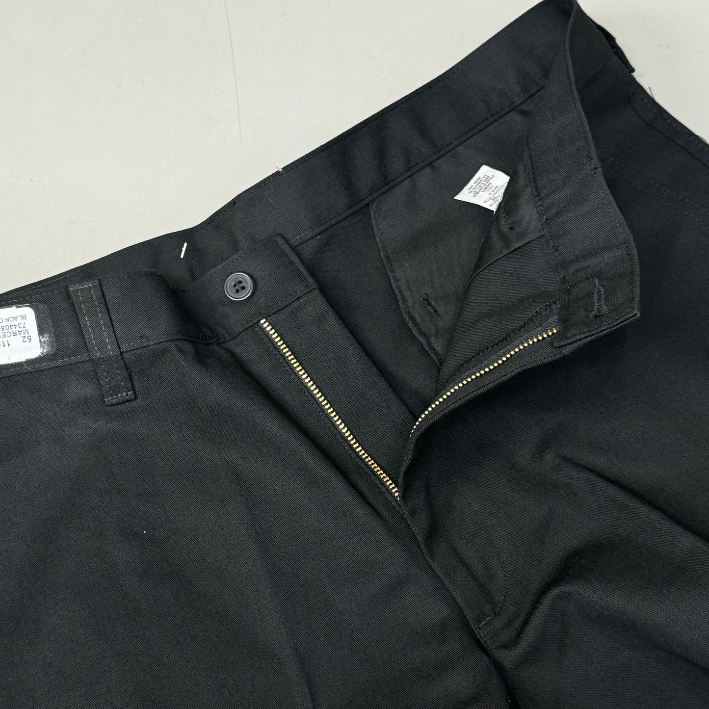 EDWARDS Button Closure Flat Front Cargo Work Pants Men's 30XUL Black 2575-O10