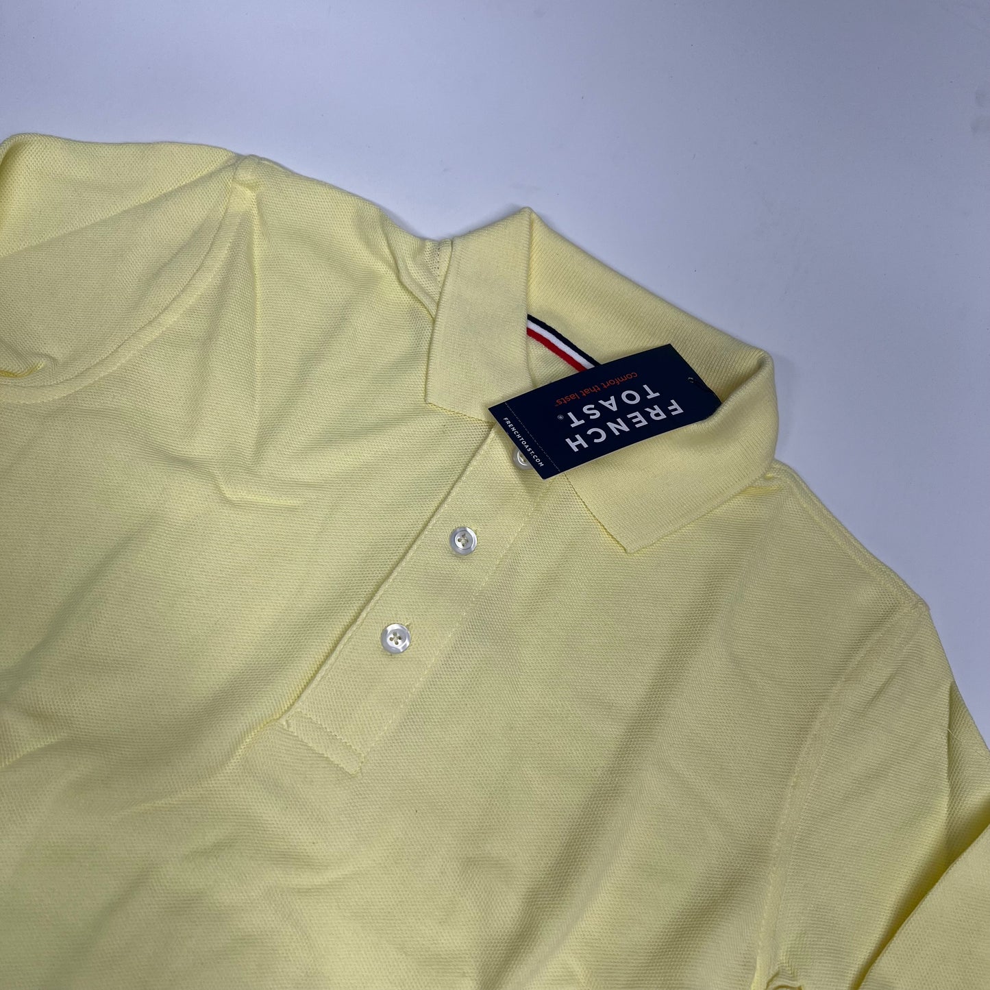 FRENCH TOAST Schoolwear Made for Kids Long Sleeve Polo Boy's Sz XL Yellow 1009