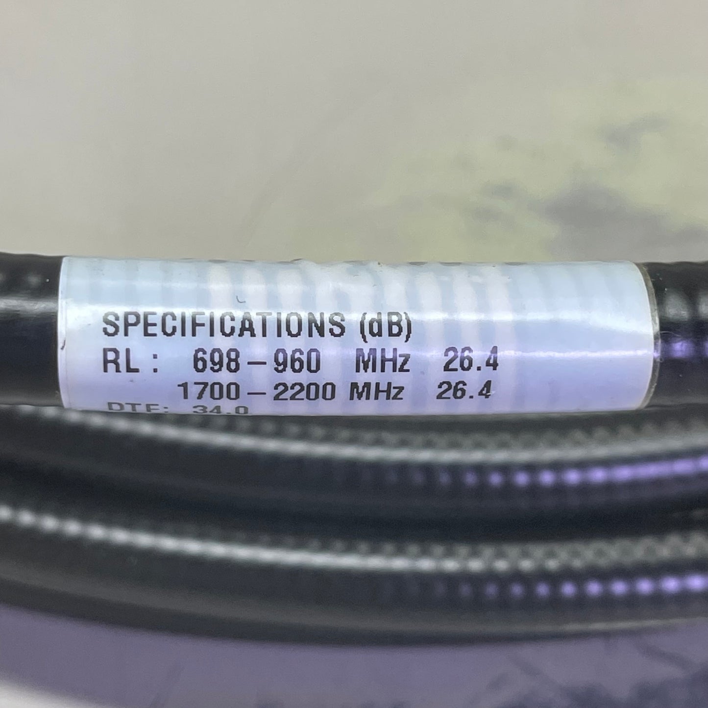 ANDREW SOLUTIONS Coaxial Cable 30 ft Black F4A-DMDM-30-P