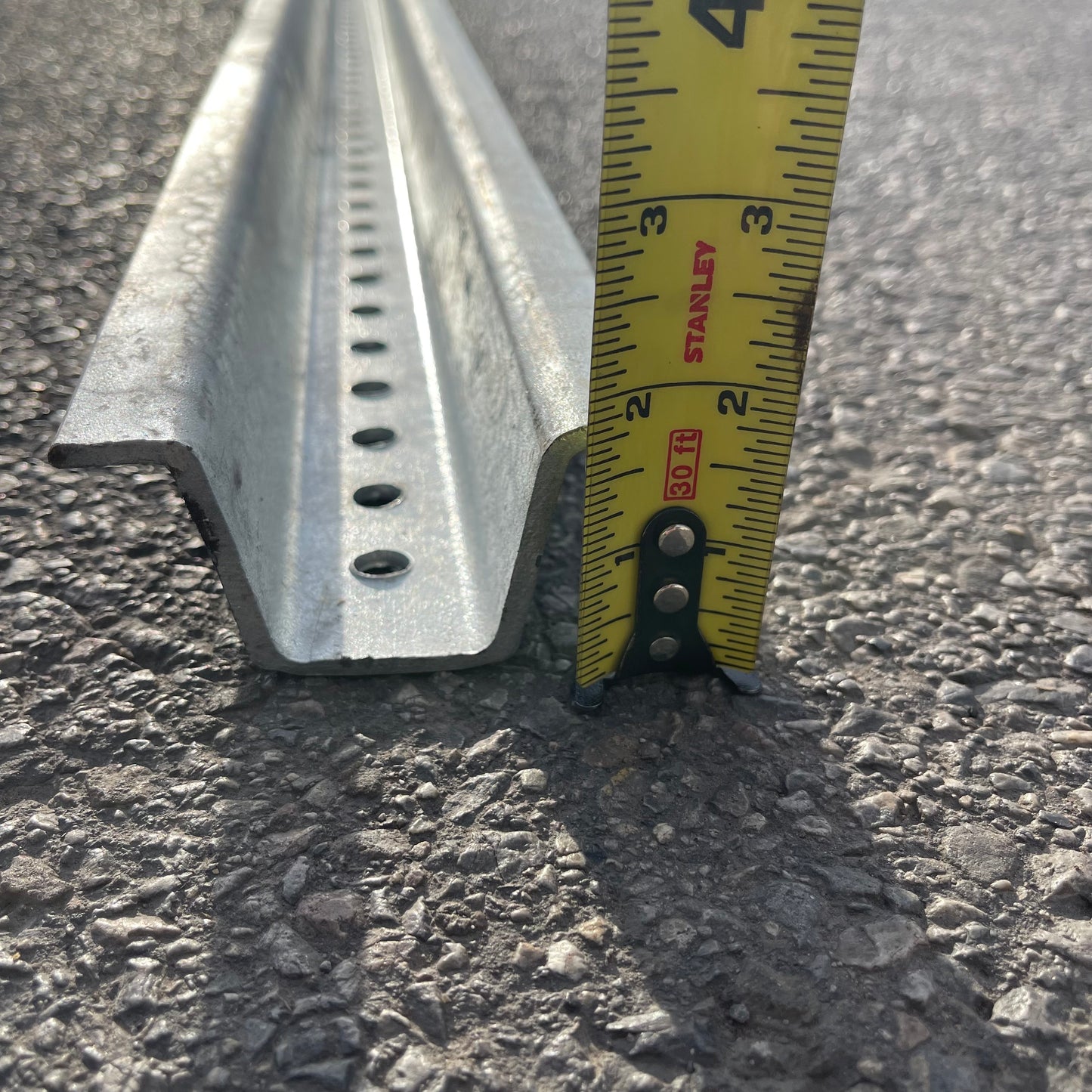 Z@ UNBRANDED U Channel Sign Posts 14 ft Galvanized Steel