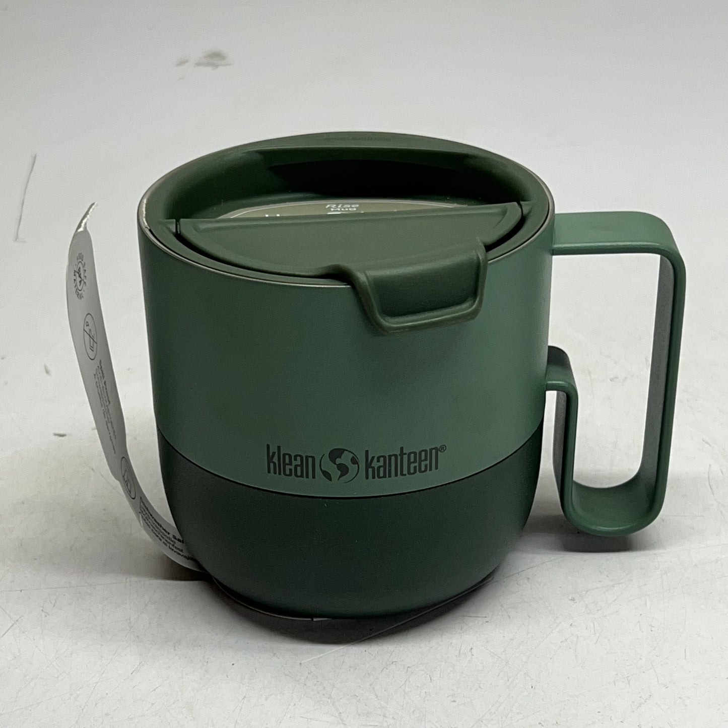 ZA@ KLEAN KANTEEN Rise Mug W/ Flip Lid W/ Taylor Farms Company Logo 14 Oz Sea |Spray 1010194