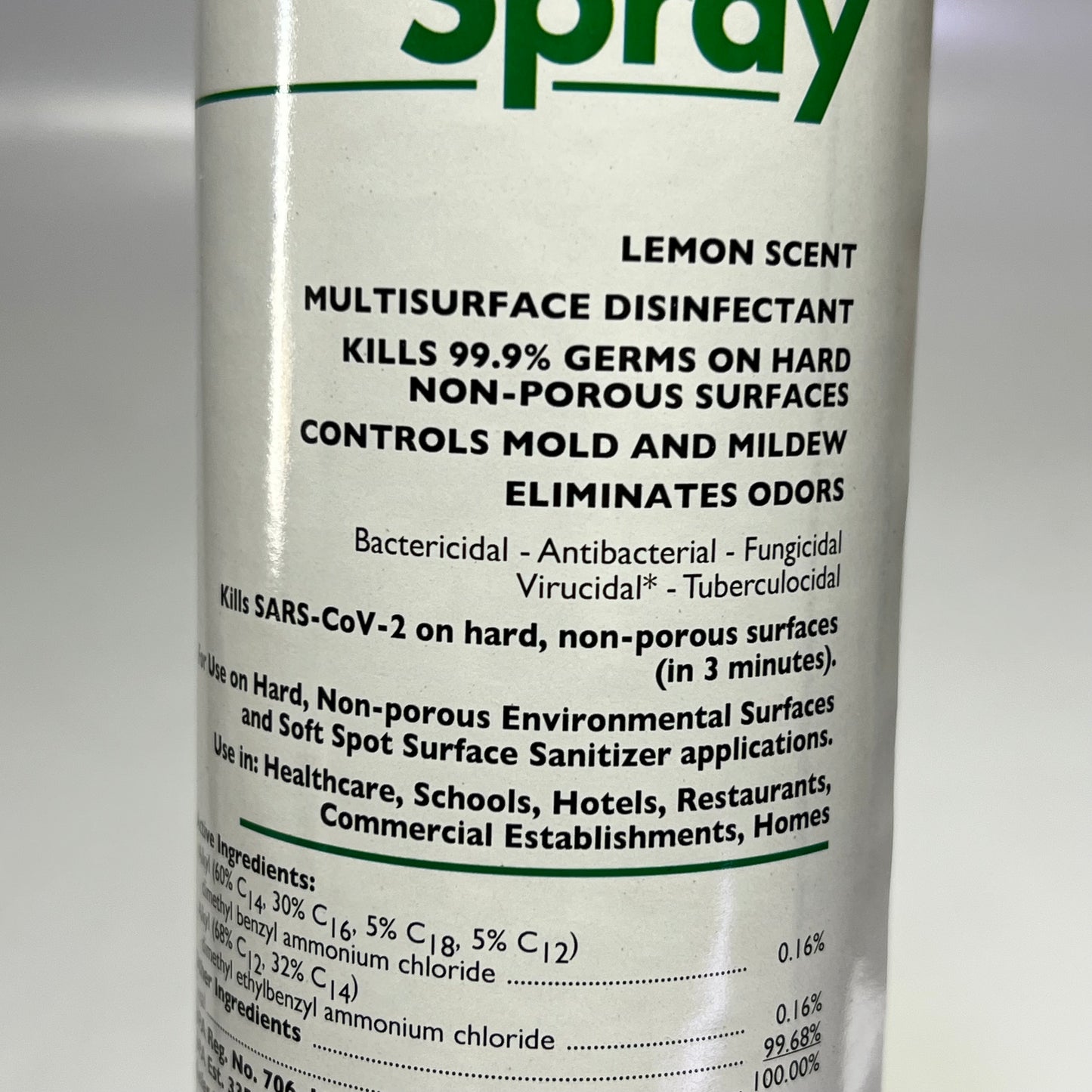 PRO LINK (2 PACK) Disinfectant Spray Multi Surface Disinfectant Lemon Scent 17oz